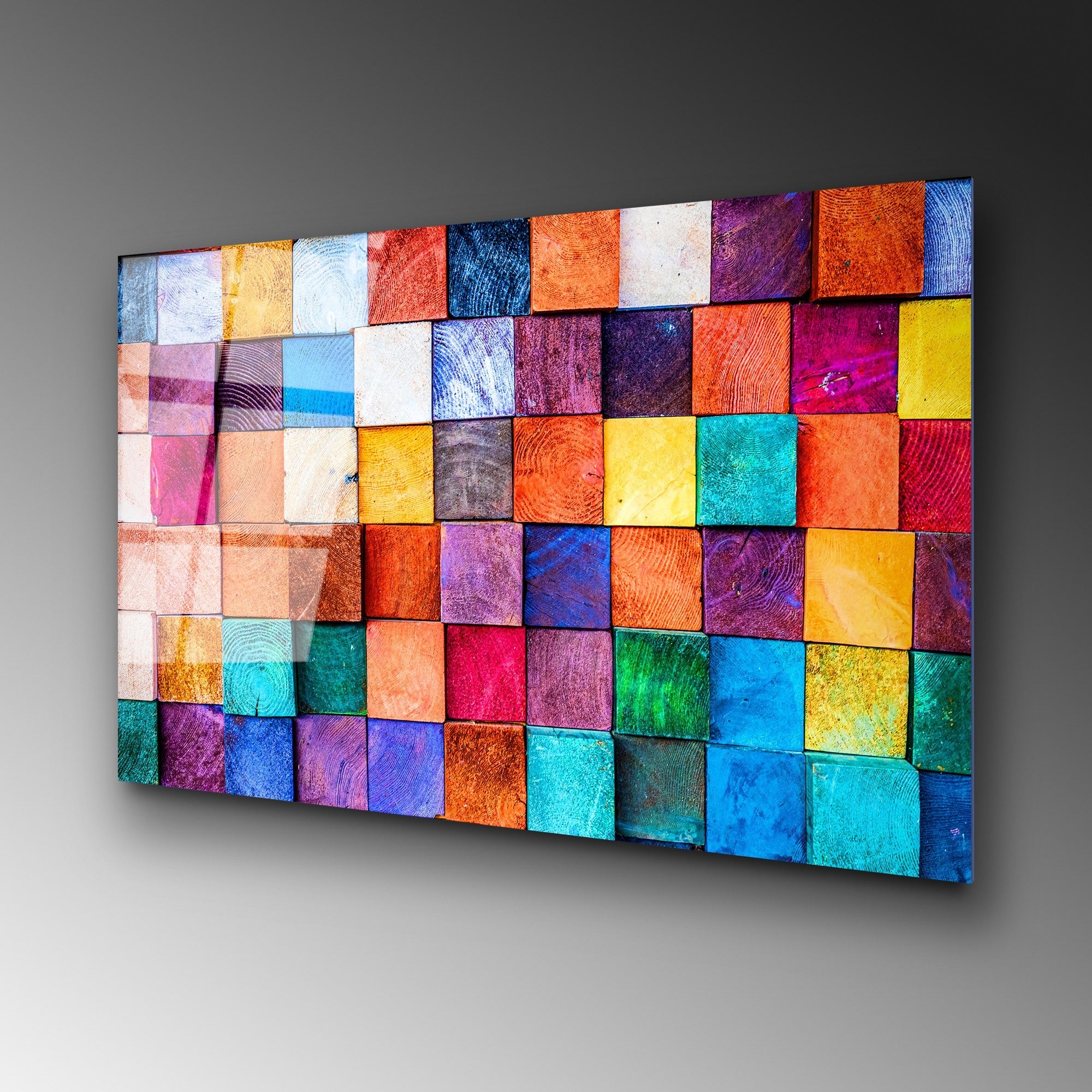 Quadro Decorativo em Vidro Temperado UV-226 70x100 cm Multicolor (4 mm)