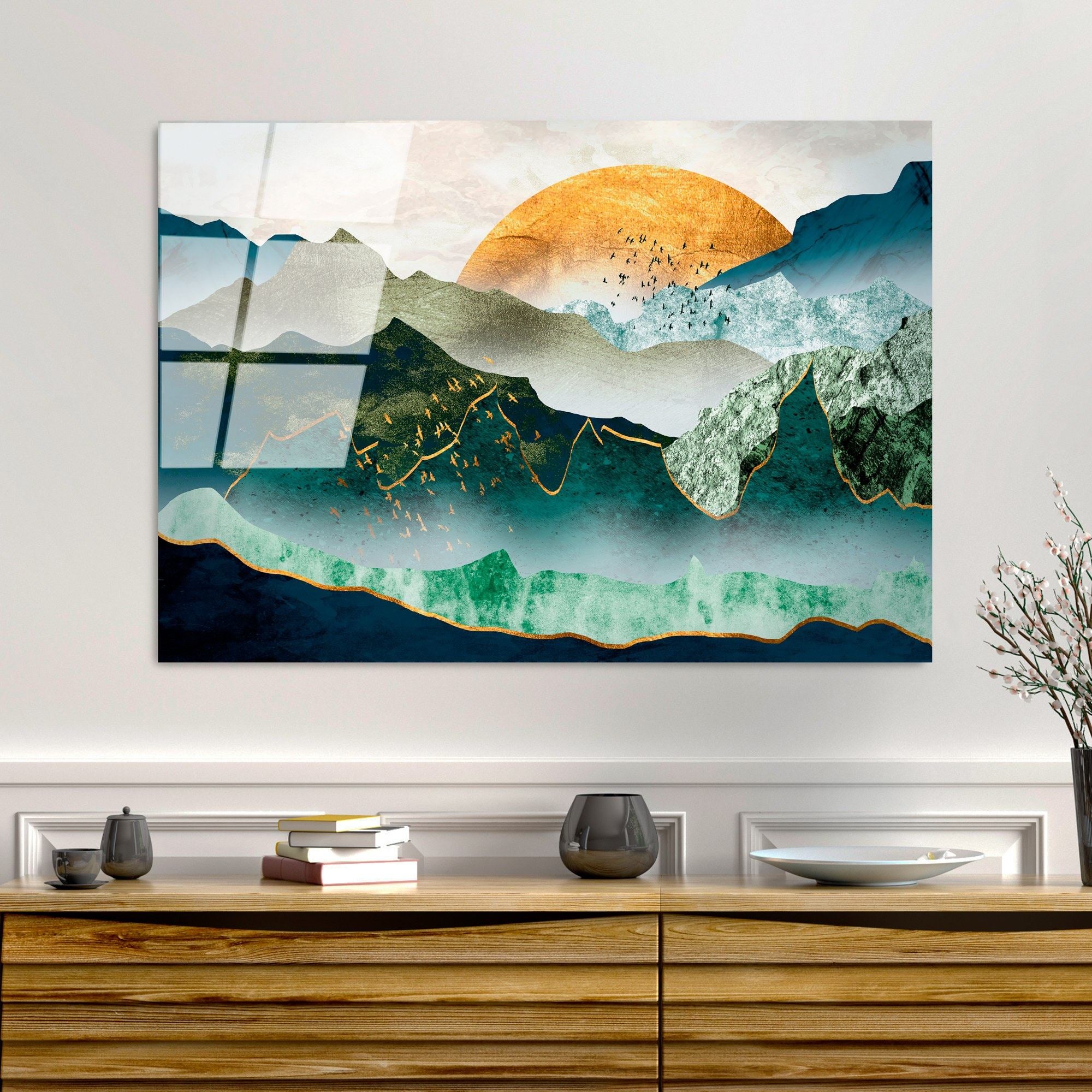 Quadro Decorativo em Vidro Temperado UV-228, Multicolor, 70 x 100 cm, 4 mm