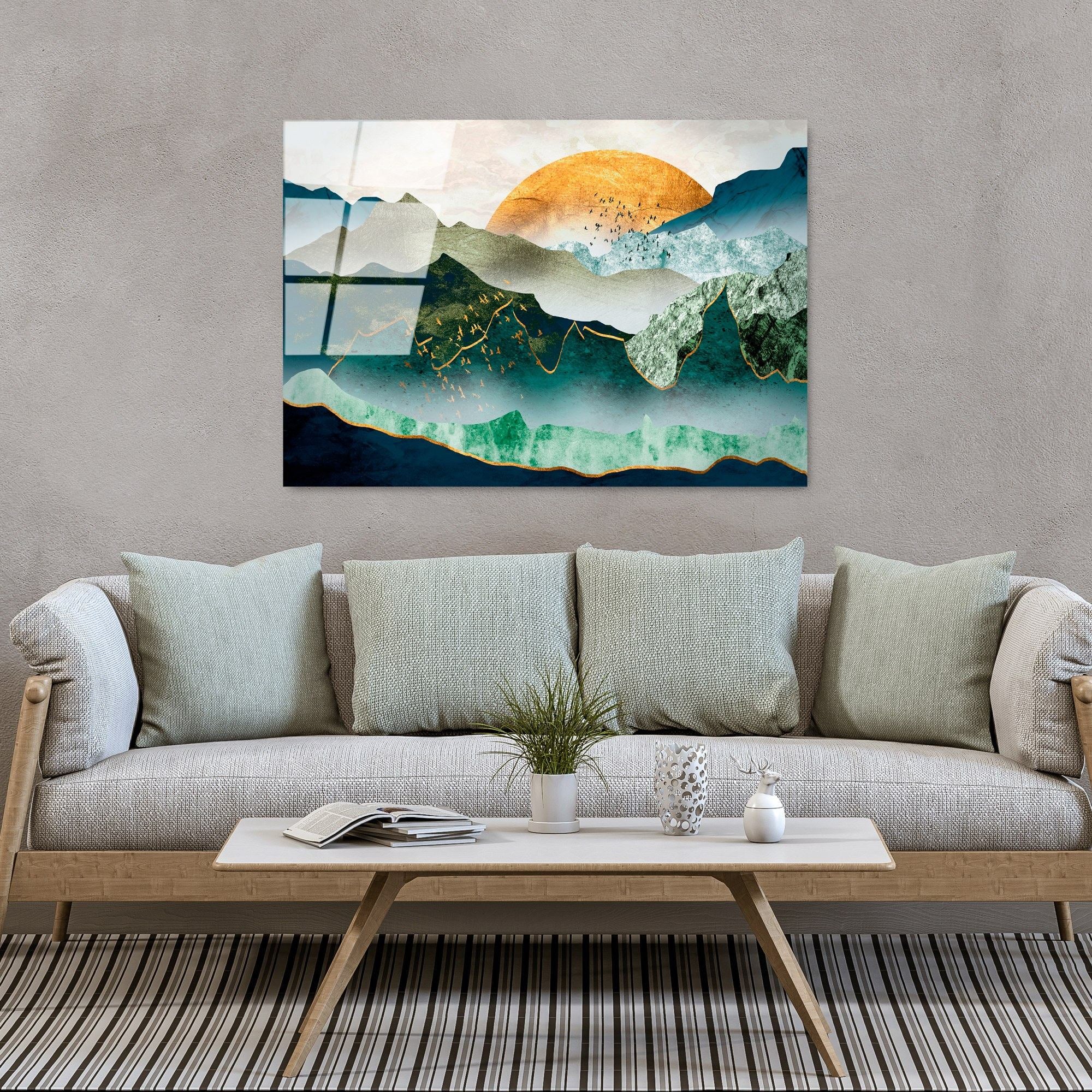 Quadro Decorativo em Vidro Temperado UV-228, Multicolor, 70 x 100 cm, 4 mm