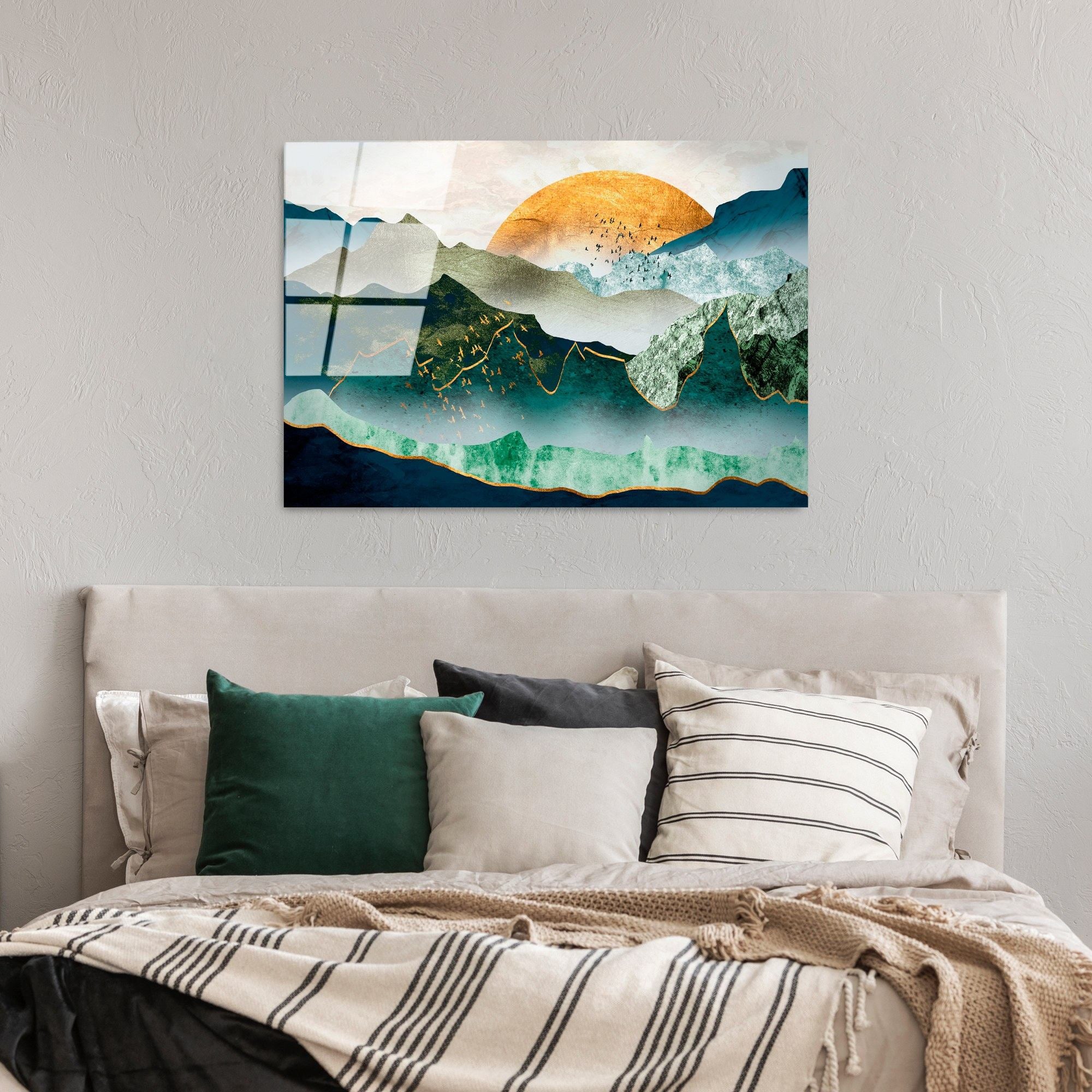 Quadro Decorativo em Vidro Temperado UV-228, Multicolor, 70 x 100 cm, 4 mm