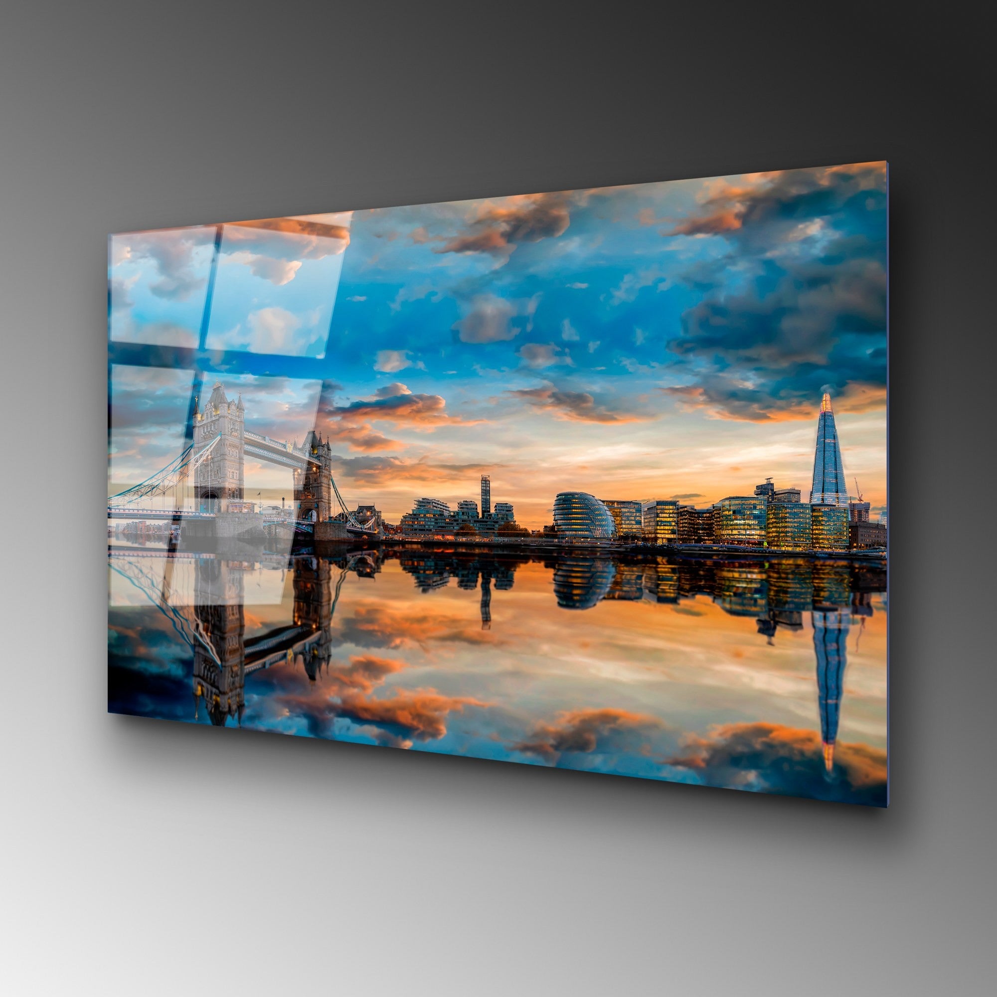 Quadro Decorativo em Vidro Temperado Multicolor UV-230 (70 x 100 cm, 4 mm)