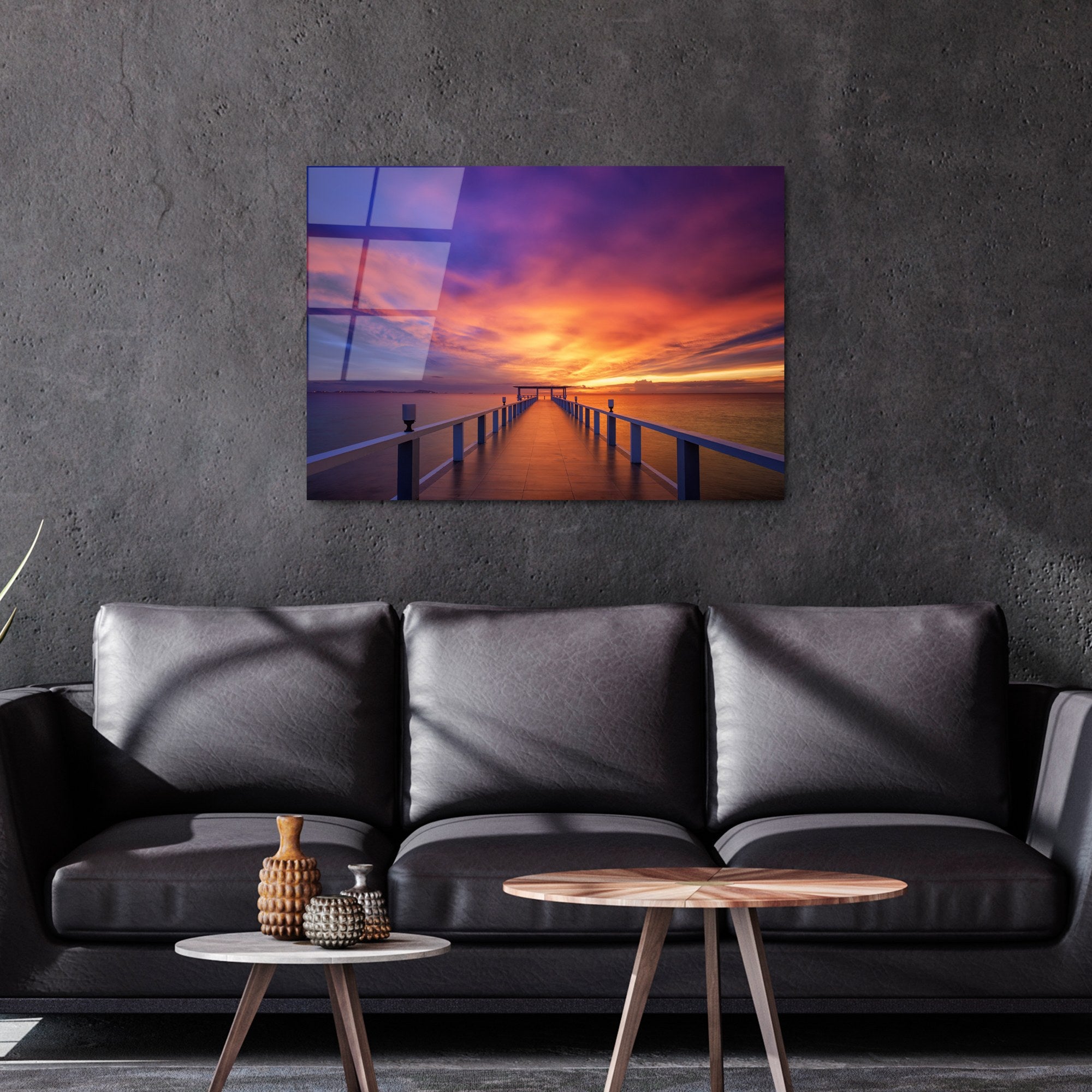 Quadro Decorativo em Vidro Temperado UV-232, Multicolor, 70 x 100 cm, 4 mm