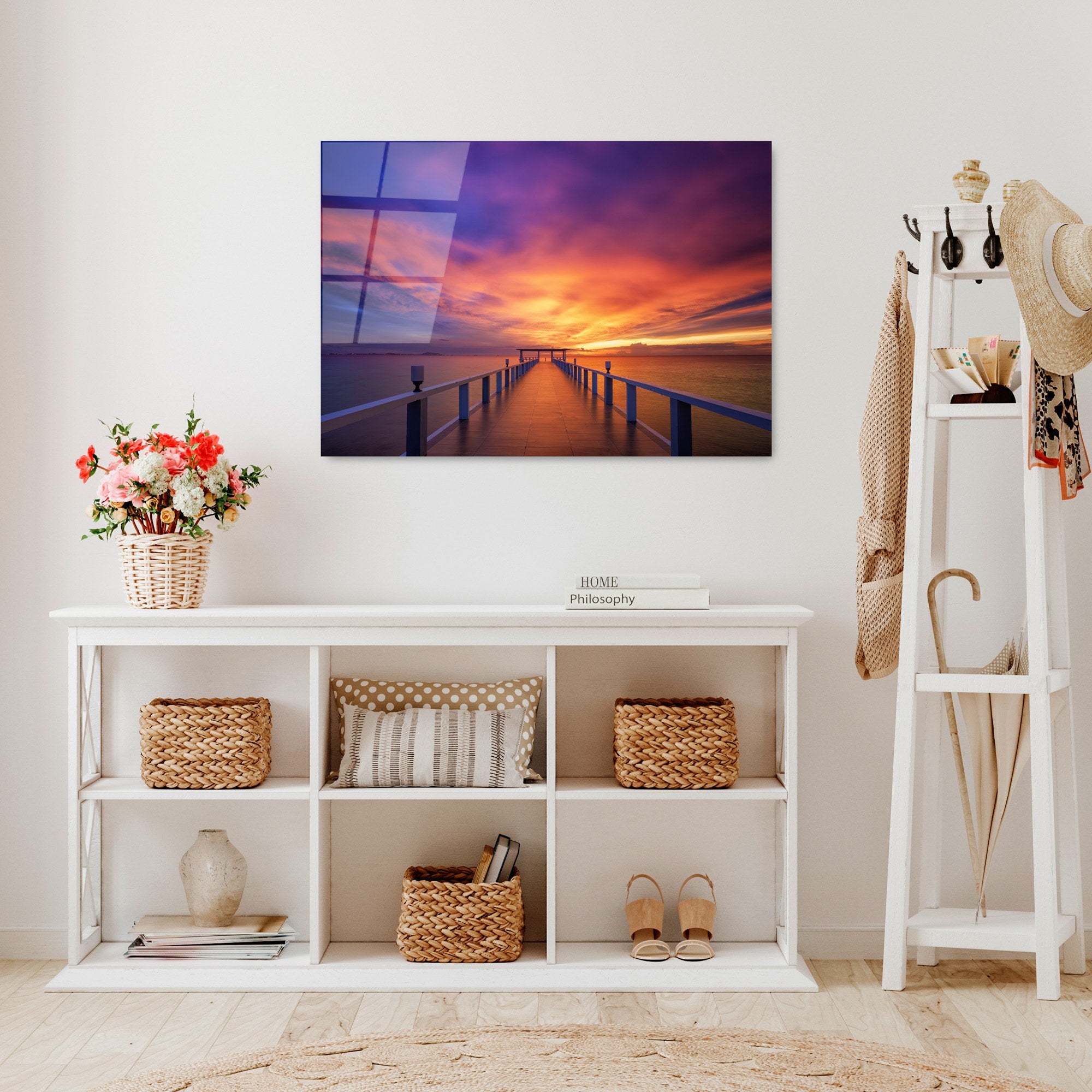 Quadro Decorativo em Vidro Temperado UV-232, Multicolor, 70 x 100 cm, 4 mm