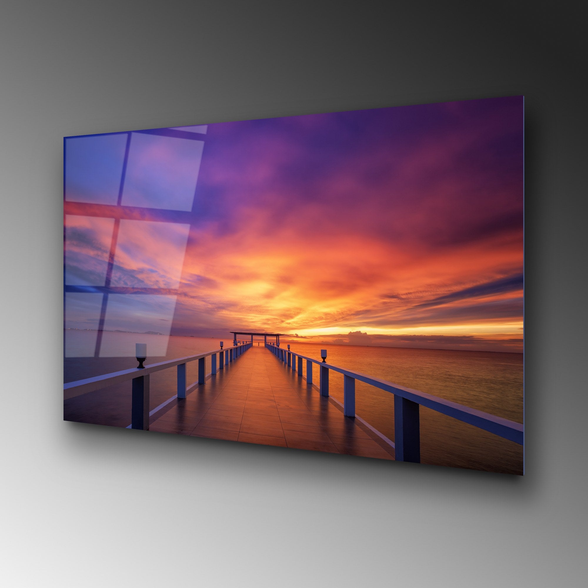 Quadro Decorativo em Vidro Temperado UV-232, Multicolor, 70 x 100 cm, 4 mm