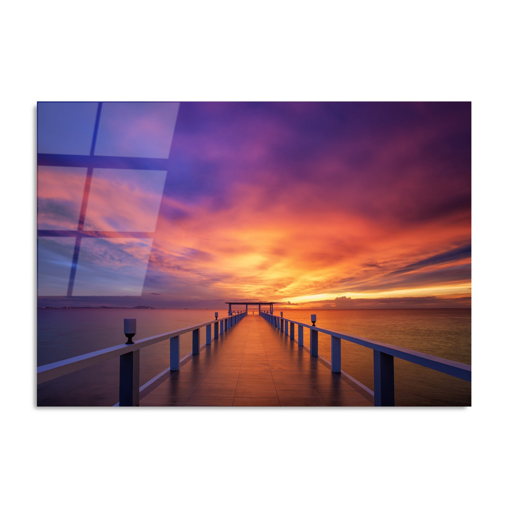 Quadro Decorativo em Vidro Temperado UV-232, Multicolor, 70 x 100 cm, 4 mm