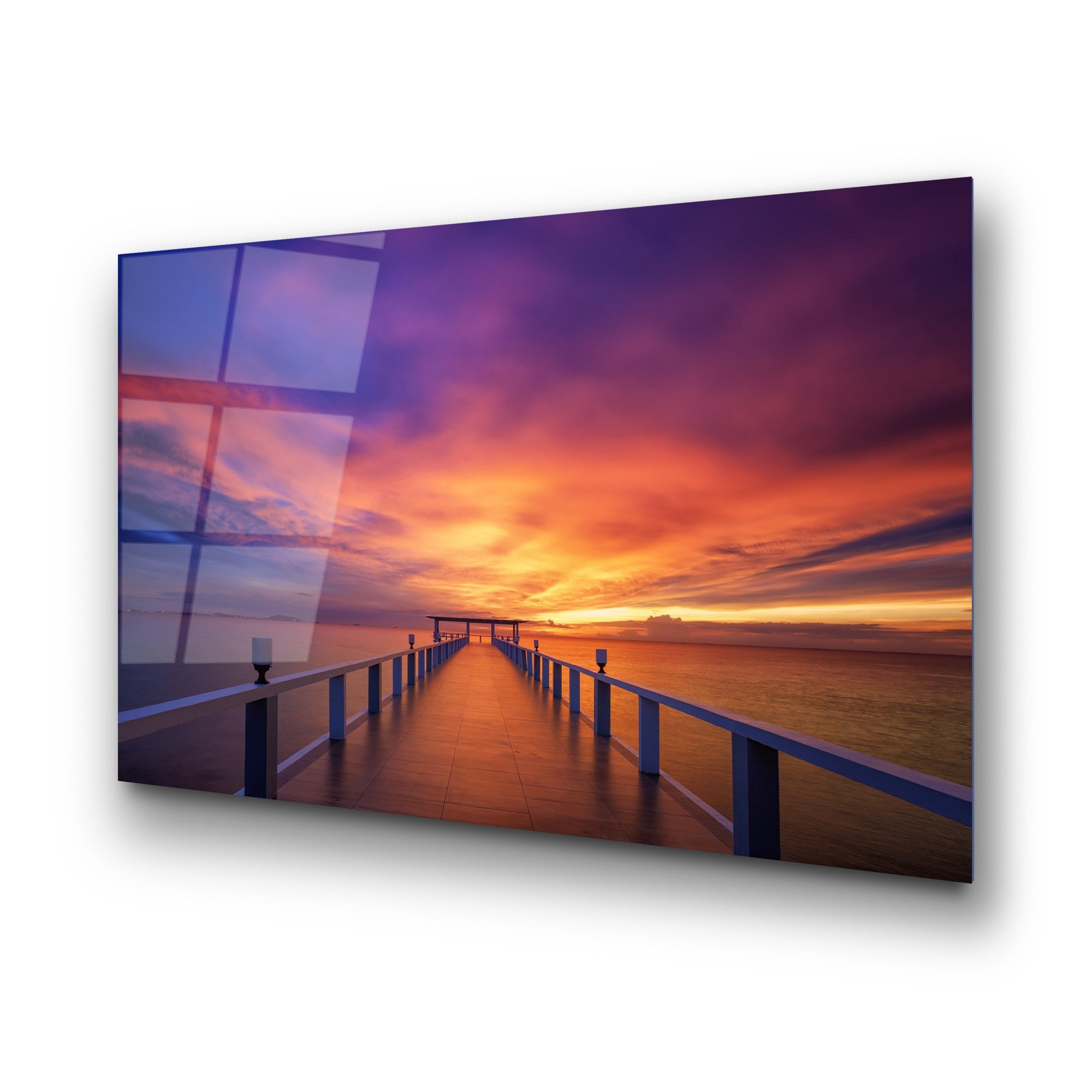 Quadro Decorativo em Vidro Temperado UV-232, Multicolor, 70 x 100 cm, 4 mm