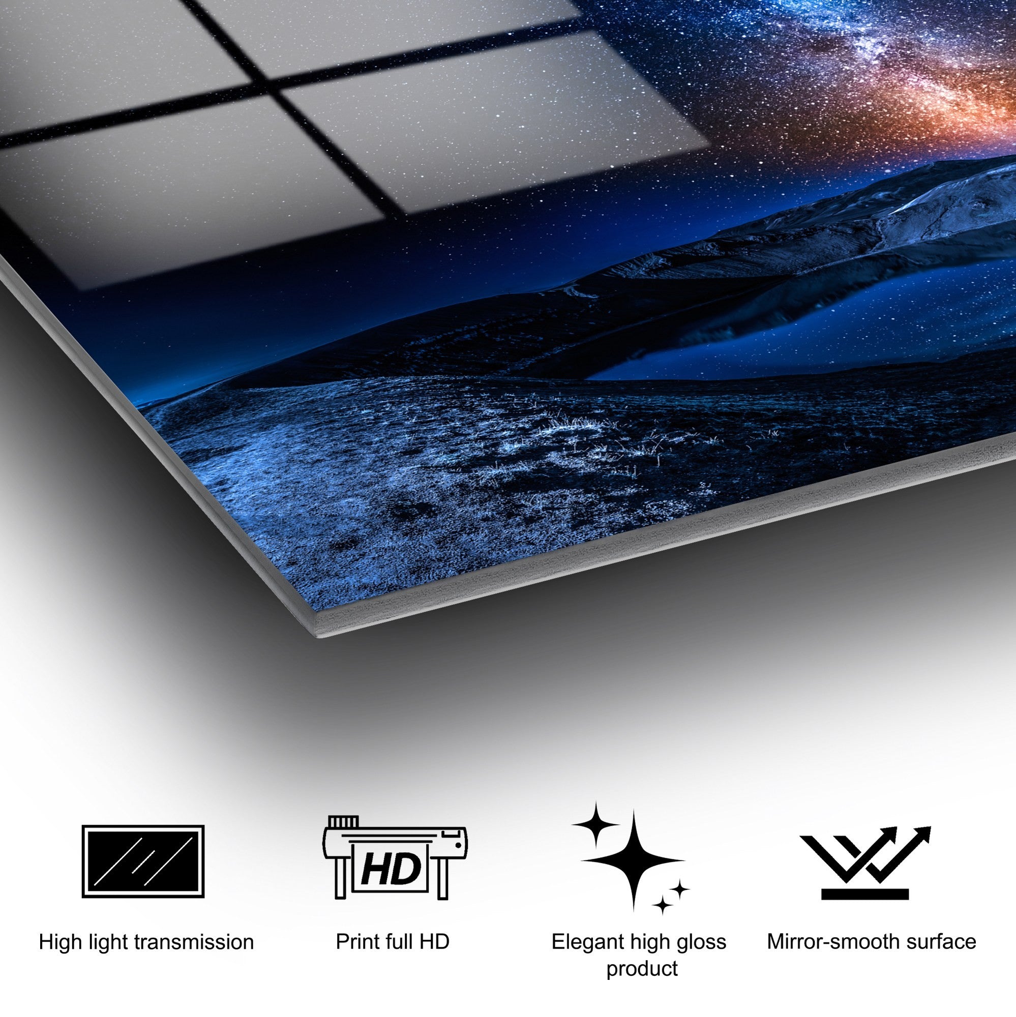 Quadro Decorativo em Vidro Temperado 100% UV-234 – Multicolor – 70 x 100 cm – 4 mm