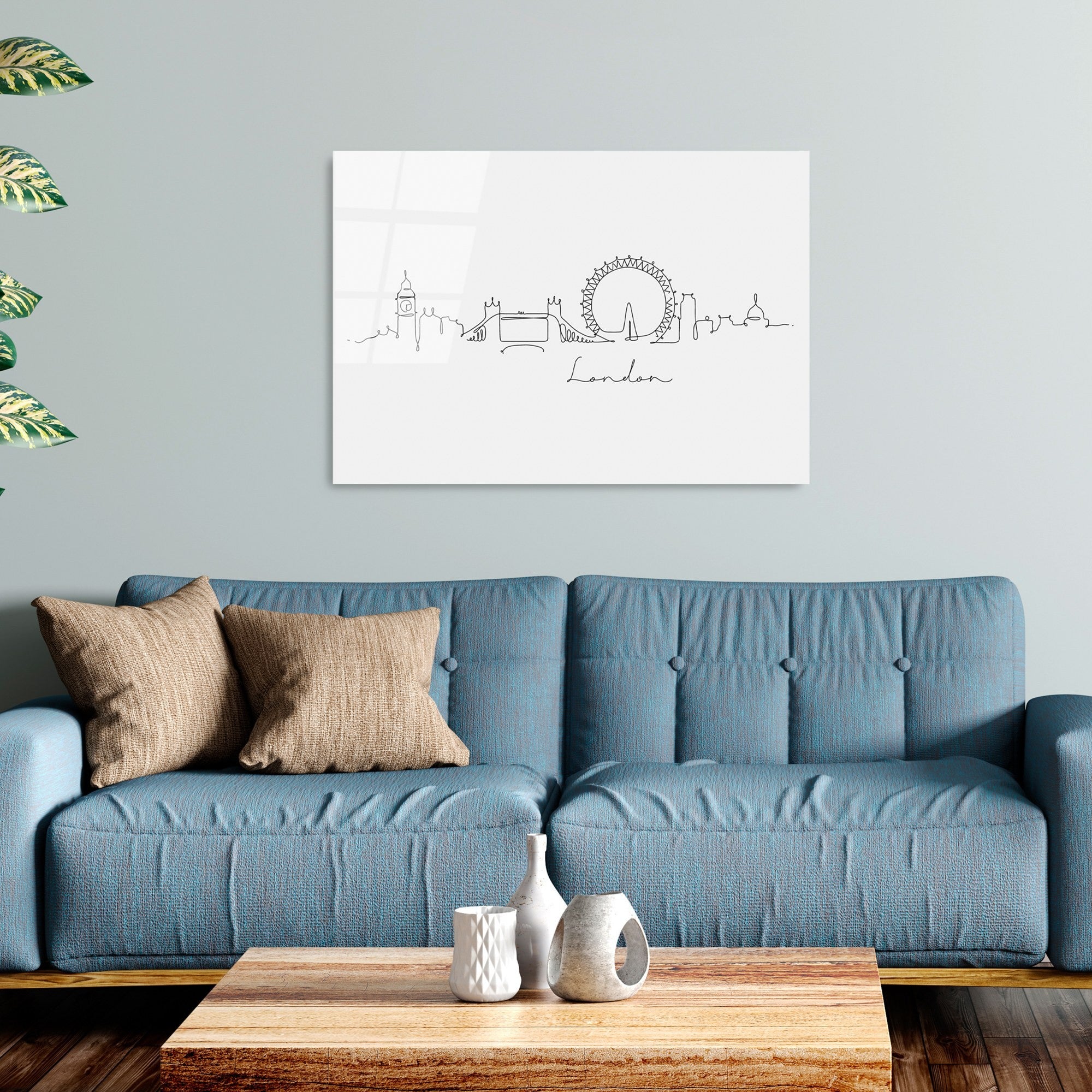 Quadro Decorativo em Vidro Temperado 4 mm UV-240 — 70 x 100 cm, Multicolor