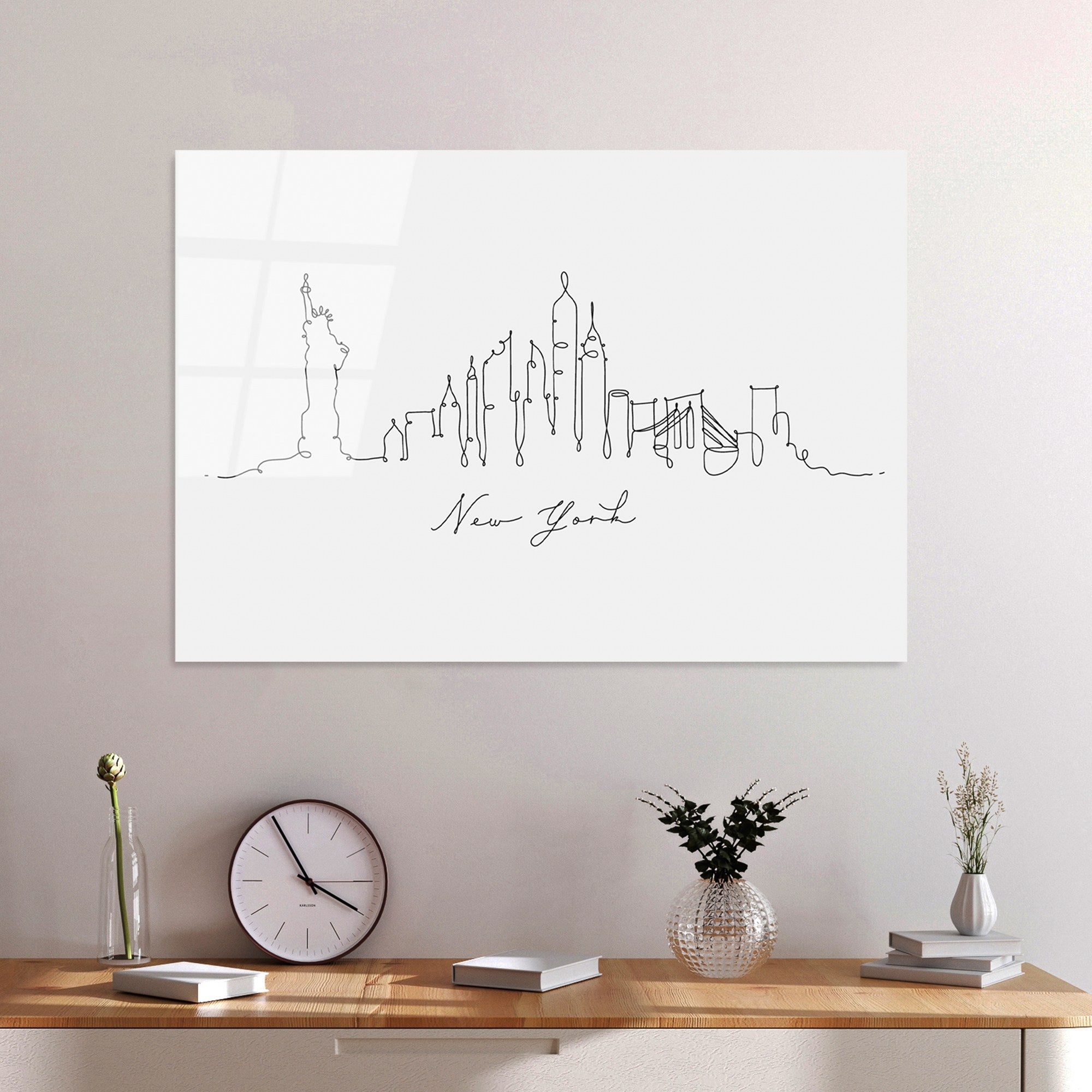 Quadro Decorativo em Vidro Temperado UV-241, Multicolor, 70 x 100 cm, 4 mm