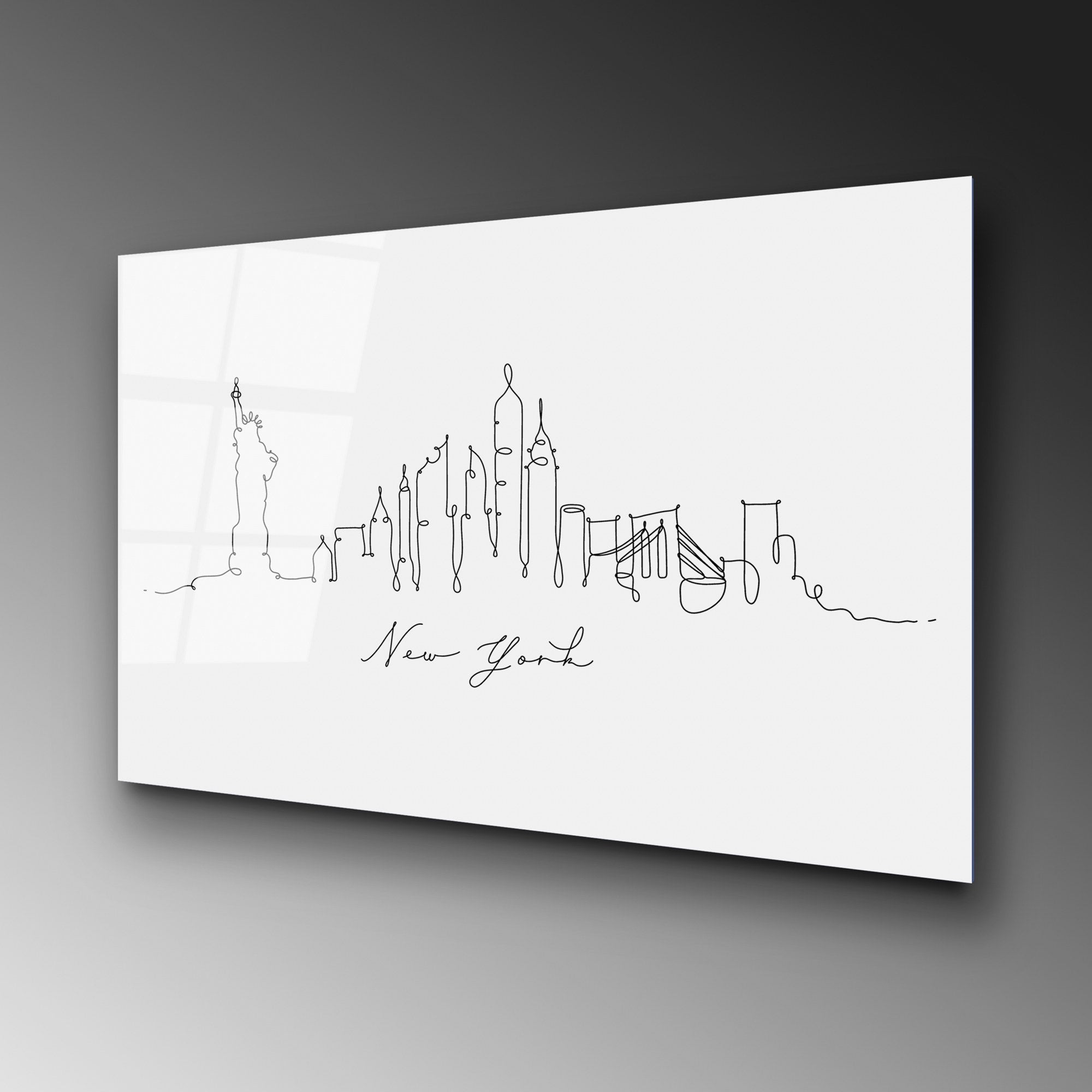 Quadro Decorativo em Vidro Temperado UV-241, Multicolor, 70 x 100 cm, 4 mm