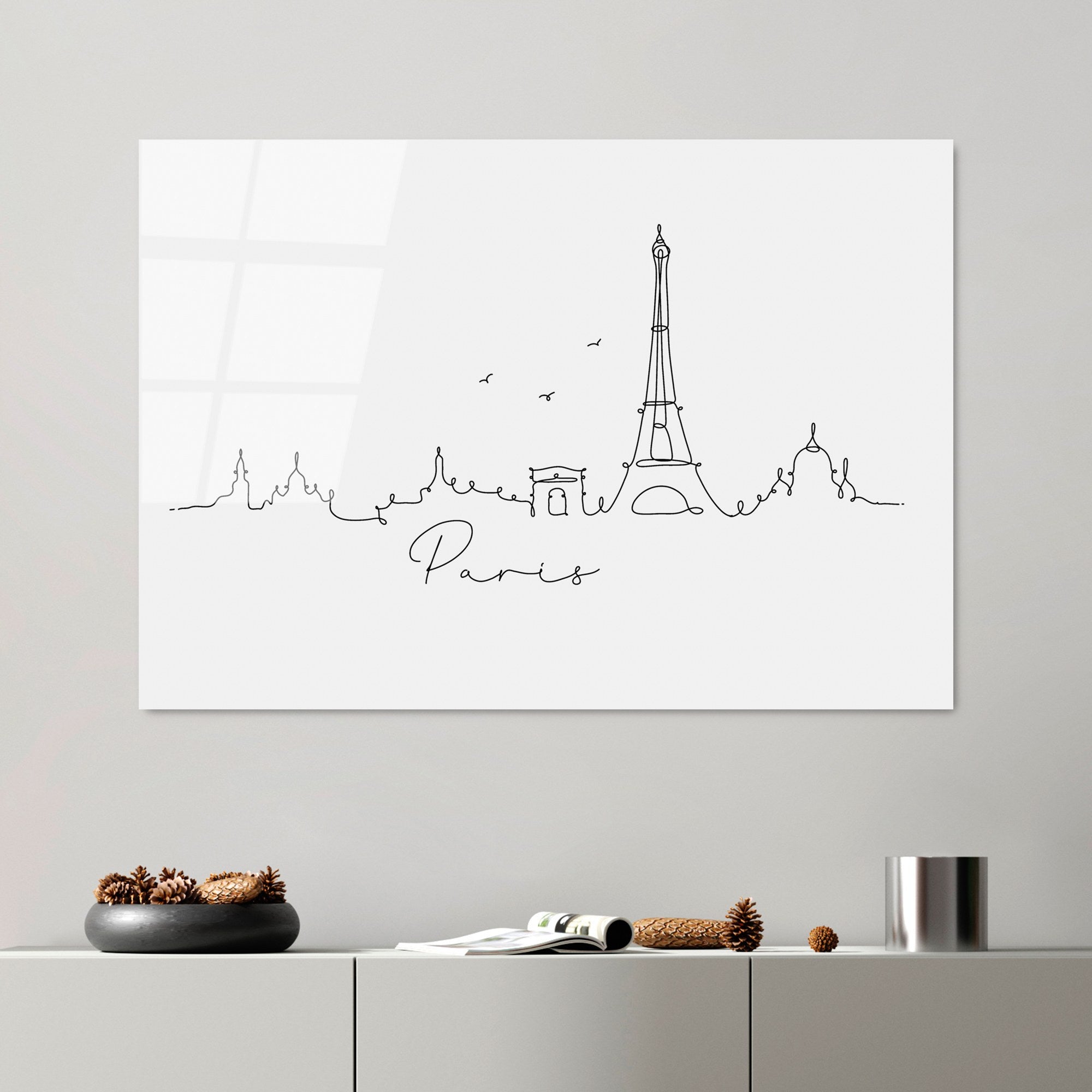 Quadro Decorativo em Vidro Temperado UV-242, Multicolor, 70 x 100 cm (4 mm)