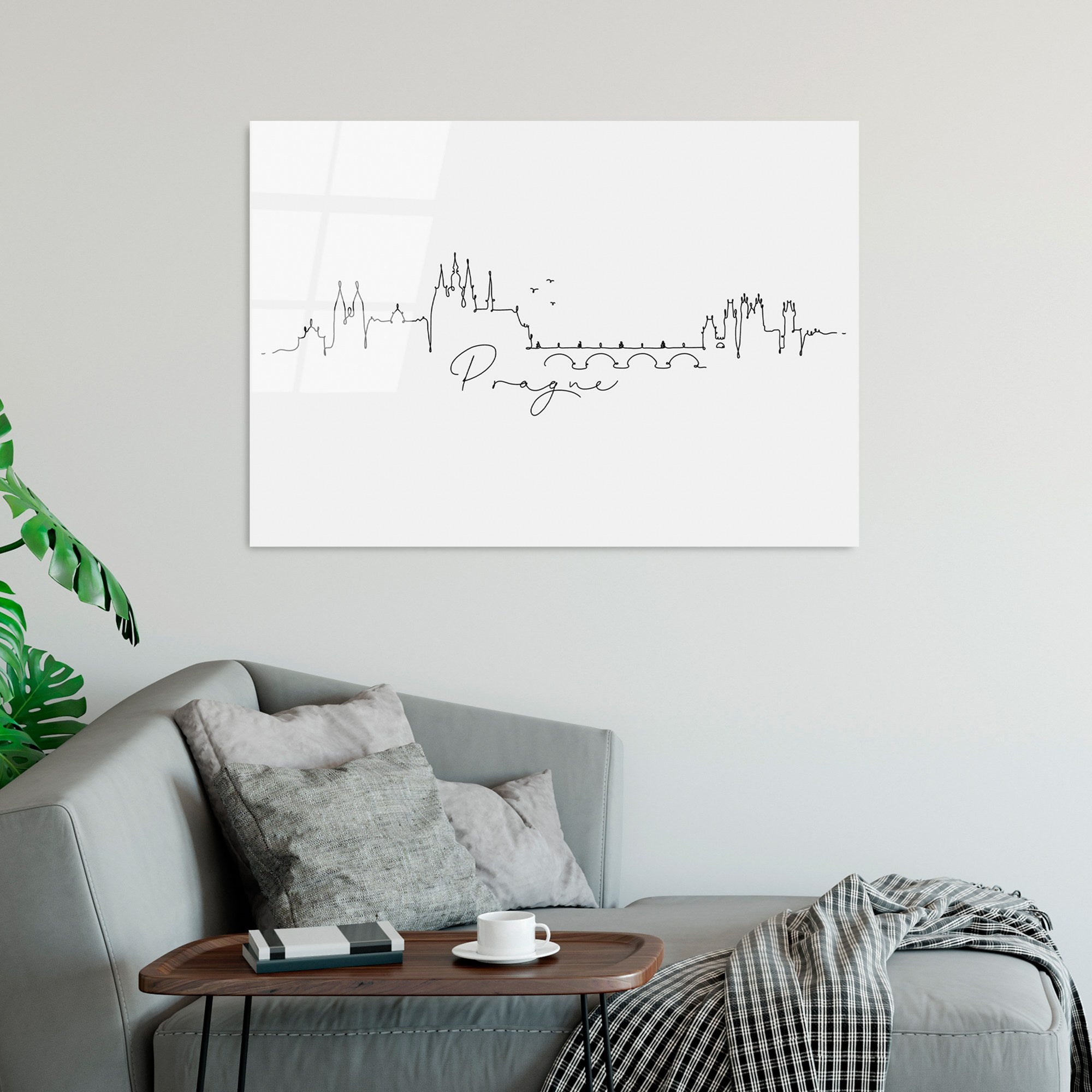 Quadro Decorativo em Vidro Temperado 70 x 100 cm Multicolor UV-243 (4 mm) | Ref. 123BZM1307