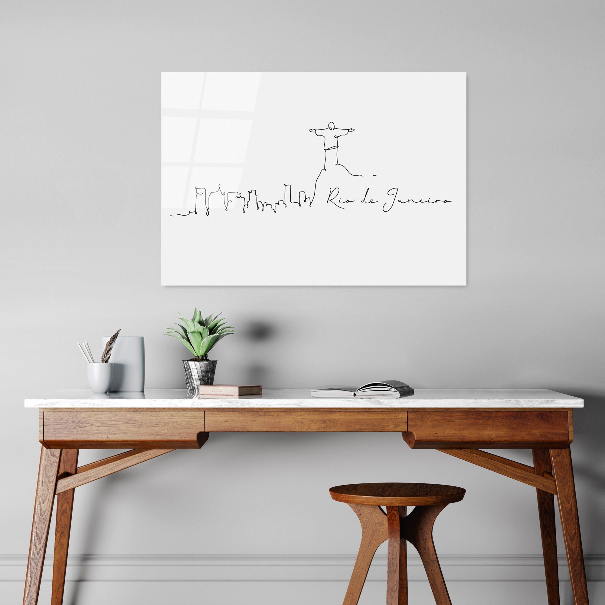 Quadro Decorativo em Vidro Temperado UV-244, 70 x 100 cm, Multicolor, 4 mm (123BZM1308)