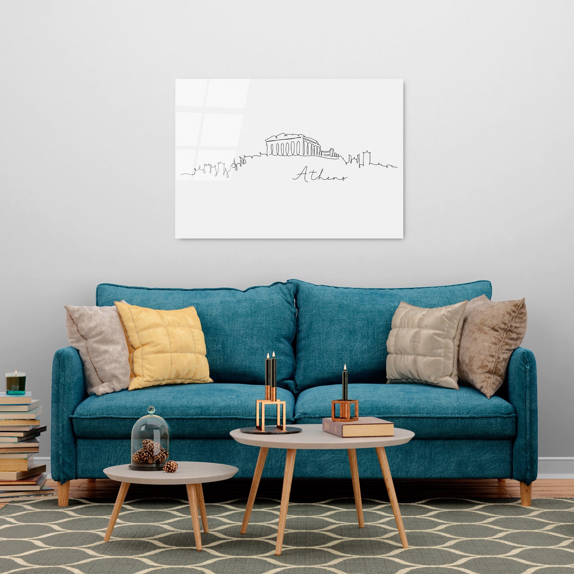 Quadro Decorativo em Vidro Temperado UV-247 (70 x 100 cm) – Multicolor, 4 mm