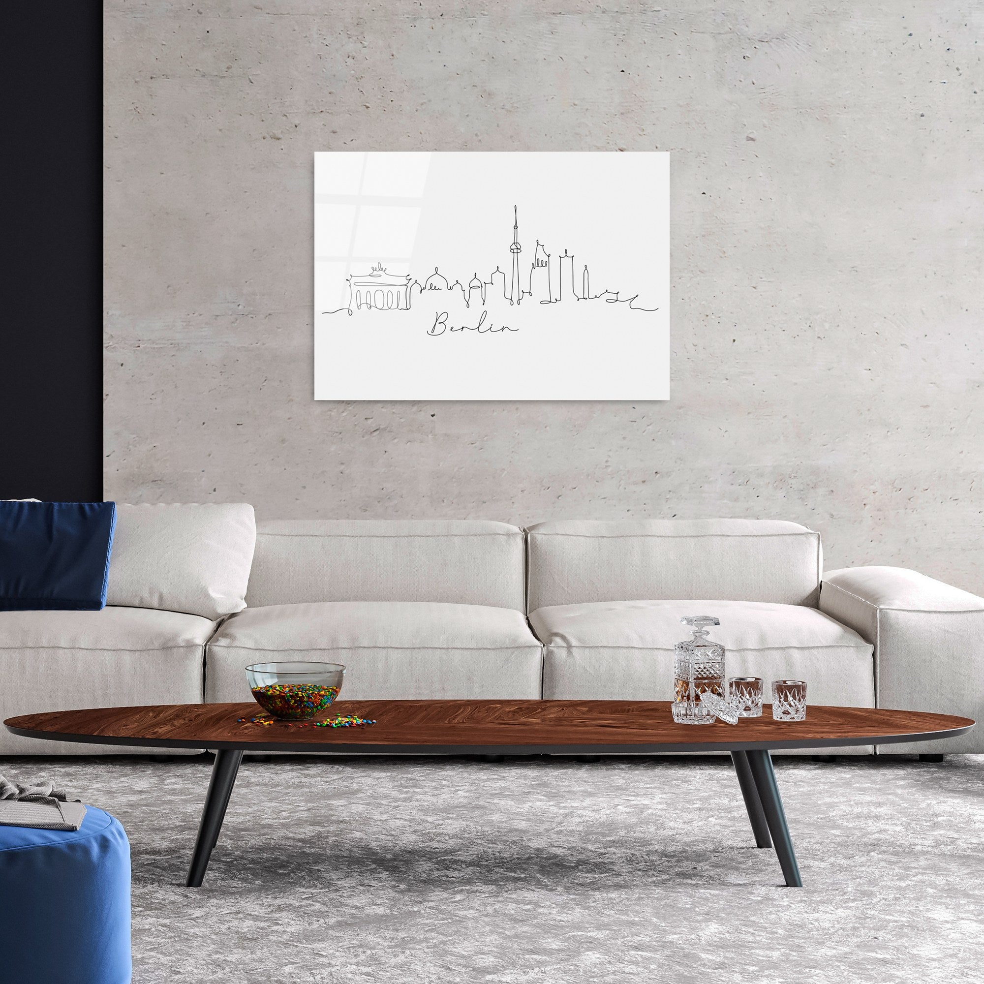 Quadro Decorativo em Vidro Temperado UV-248, Multicolor, 70 x 100 cm (4 mm)