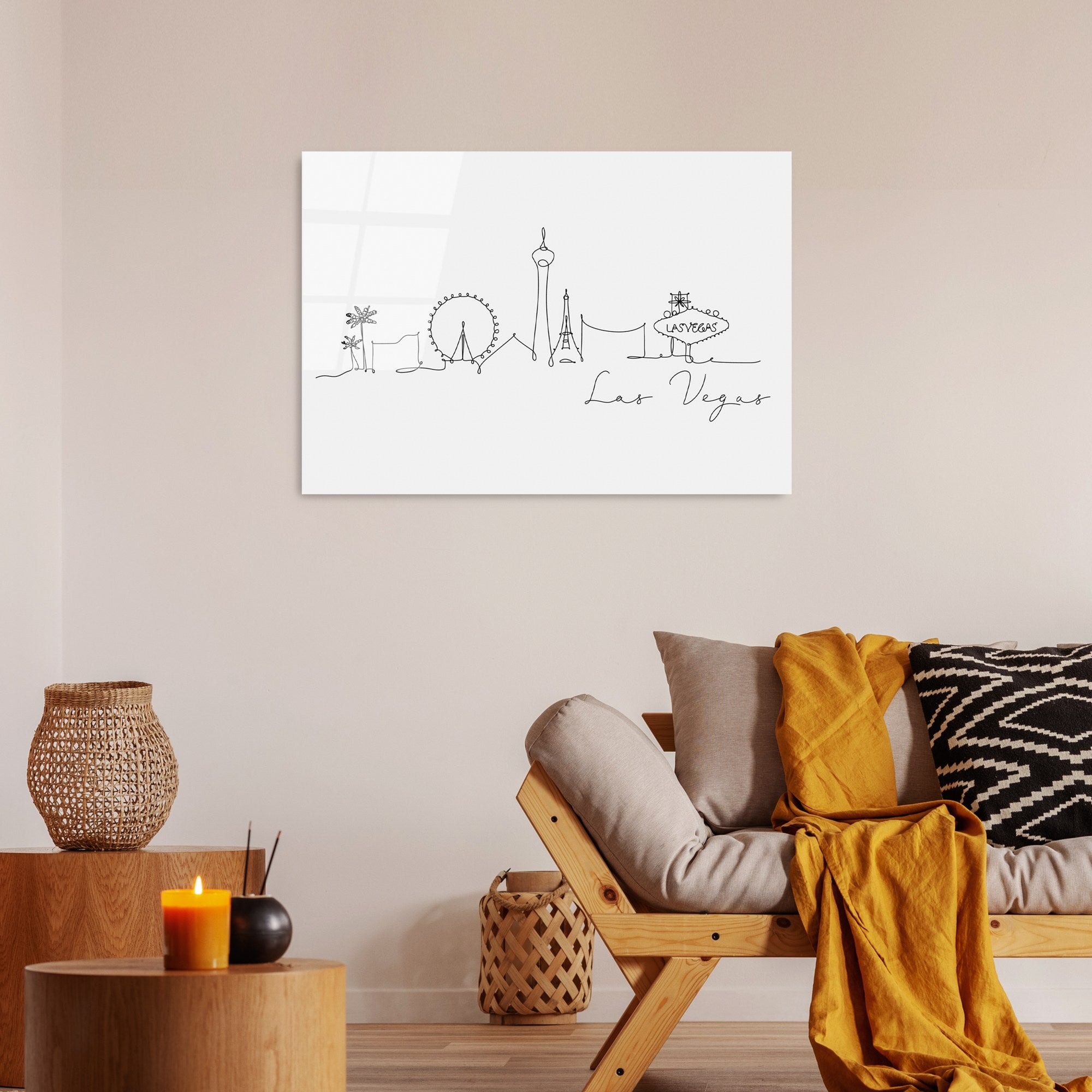 Quadro Decorativo em Vidro Temperado UV-250, 70 x 100 cm, Multicolor, 4 mm