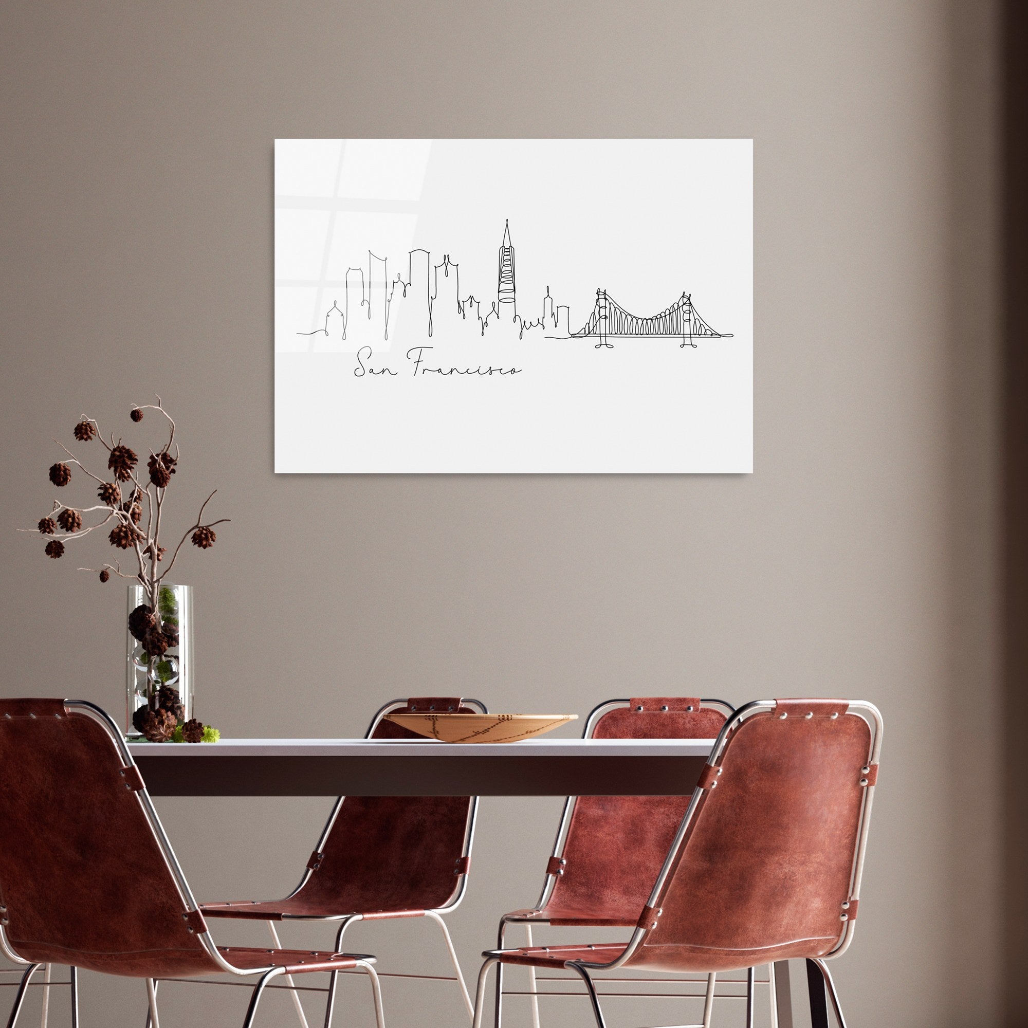 Quadro Decorativo em Vidro 100% Temperado UV-251, Multicolor, 70 x 100 cm (4 mm)