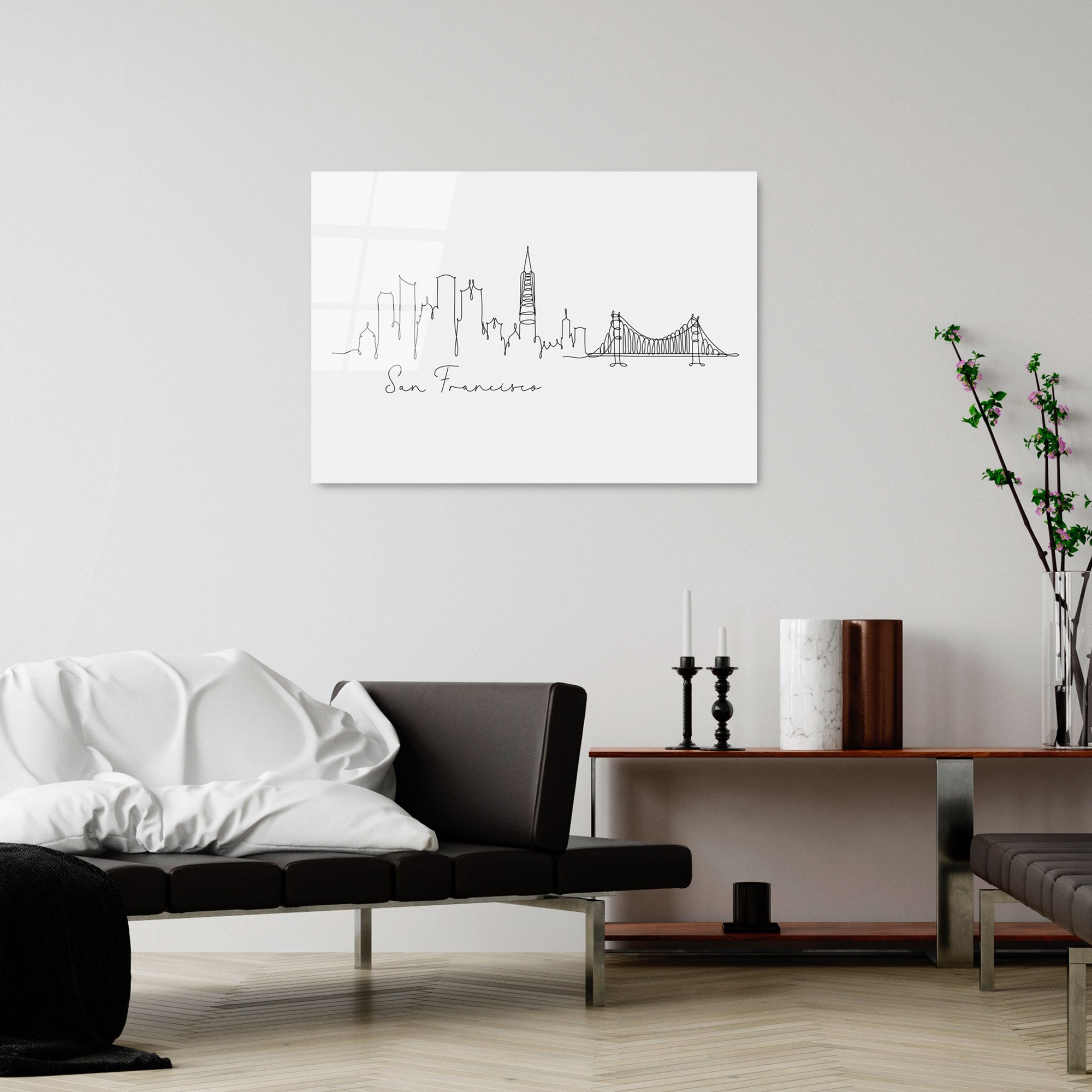 Quadro Decorativo em Vidro 100% Temperado UV-251, Multicolor, 70 x 100 cm (4 mm)