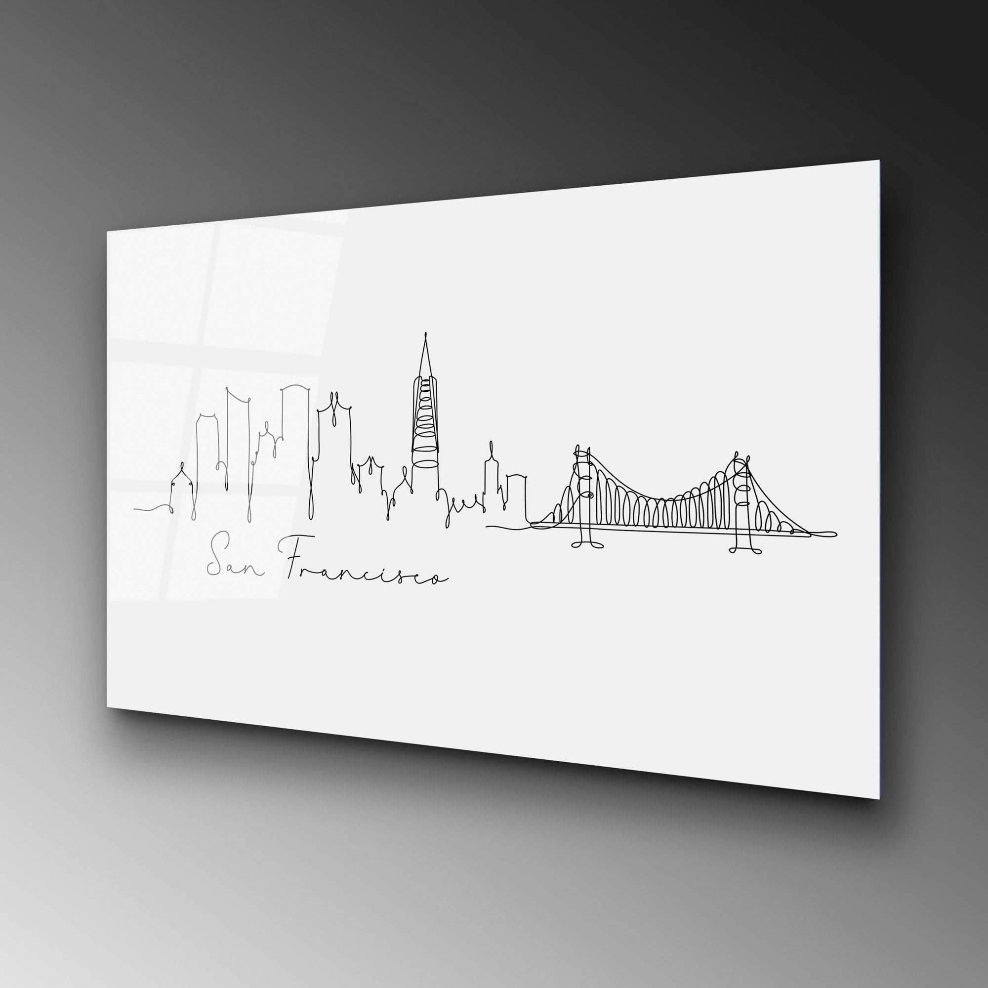 Quadro Decorativo em Vidro 100% Temperado UV-251, Multicolor, 70 x 100 cm (4 mm)