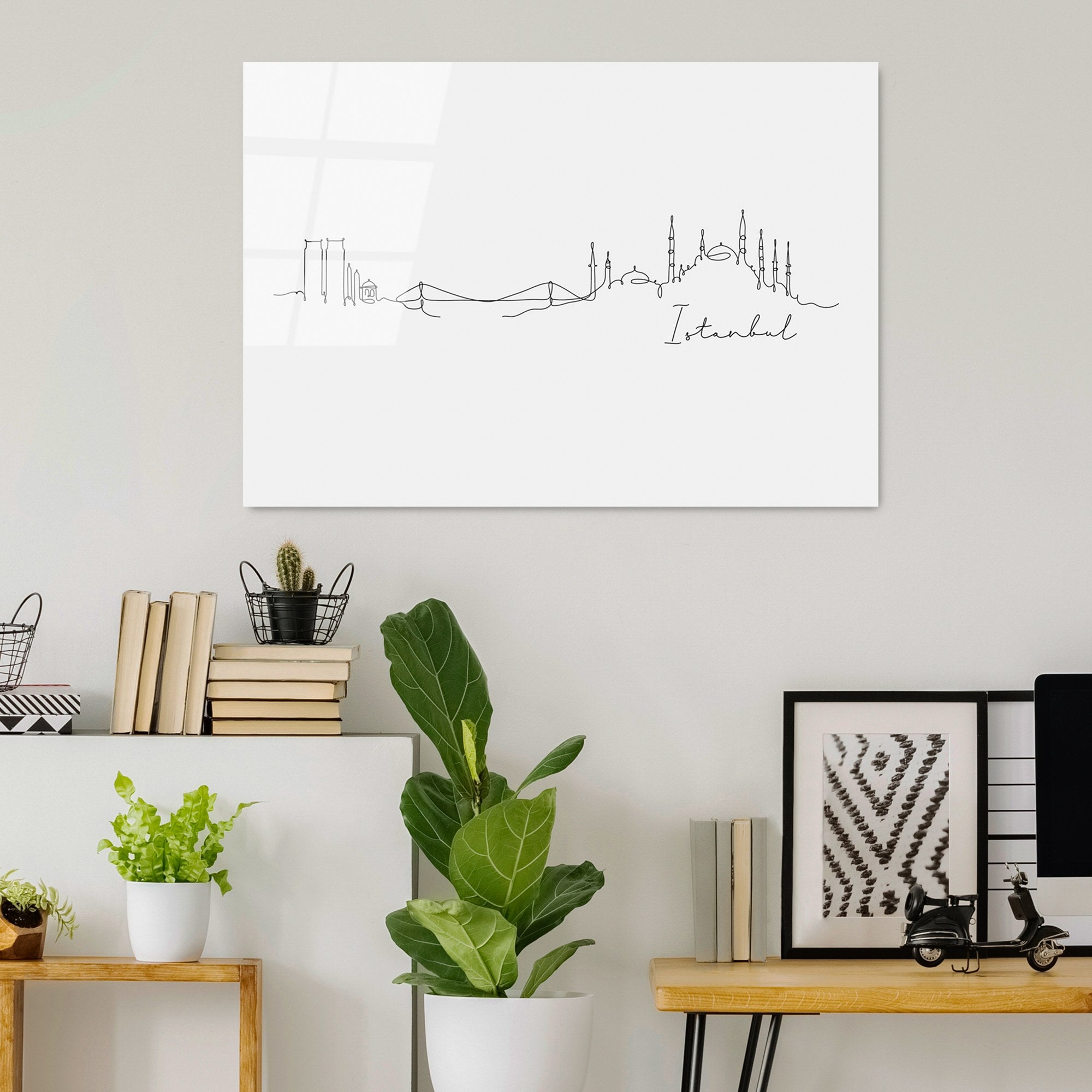 Quadro Decorativo em Vidro Temperado UV-252, Multicolor, 70 x 100 cm (4 mm)