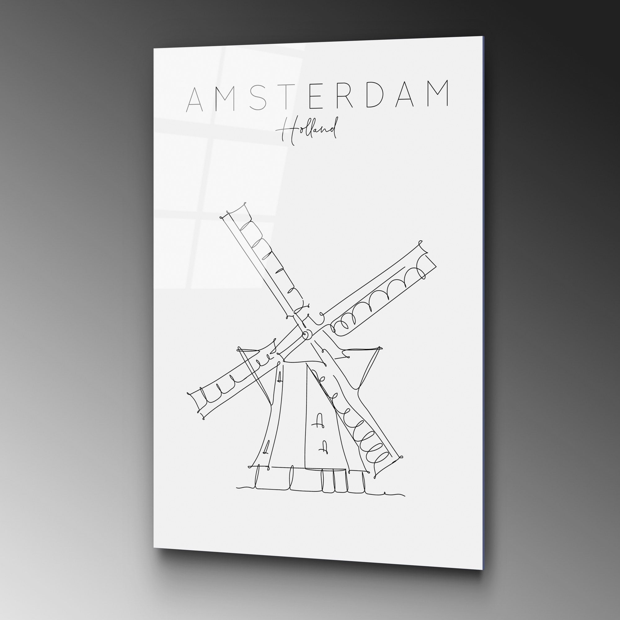 Quadro Decorativo em Vidro Temperado UV-253, Multicolor, 70 x 100 cm (4 mm)