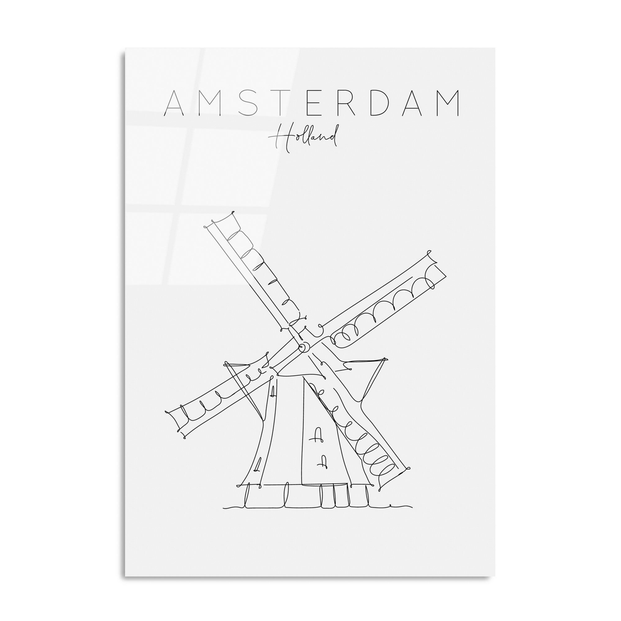 Quadro Decorativo em Vidro Temperado UV-253, Multicolor, 70 x 100 cm (4 mm)