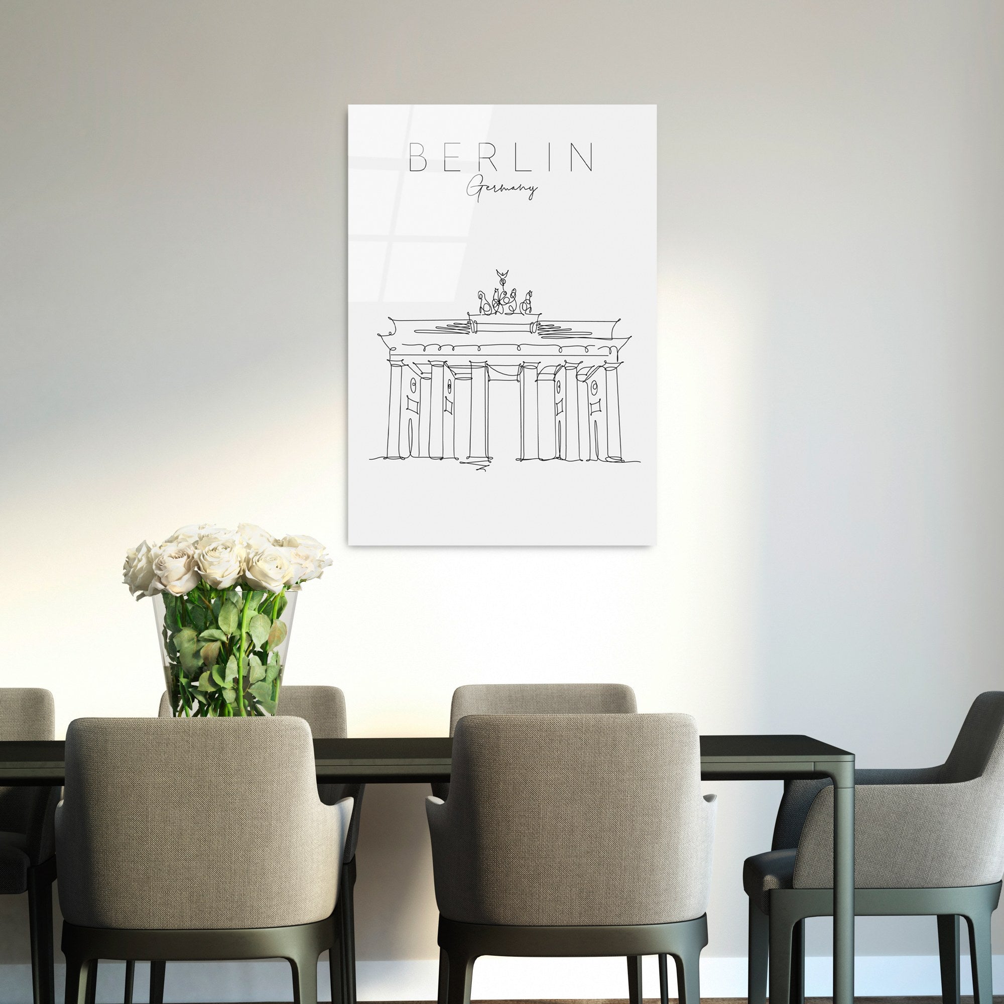 Quadro Decorativo em Vidro Temperado UV-254, Multicolor, 70 x 100 cm (4 mm)