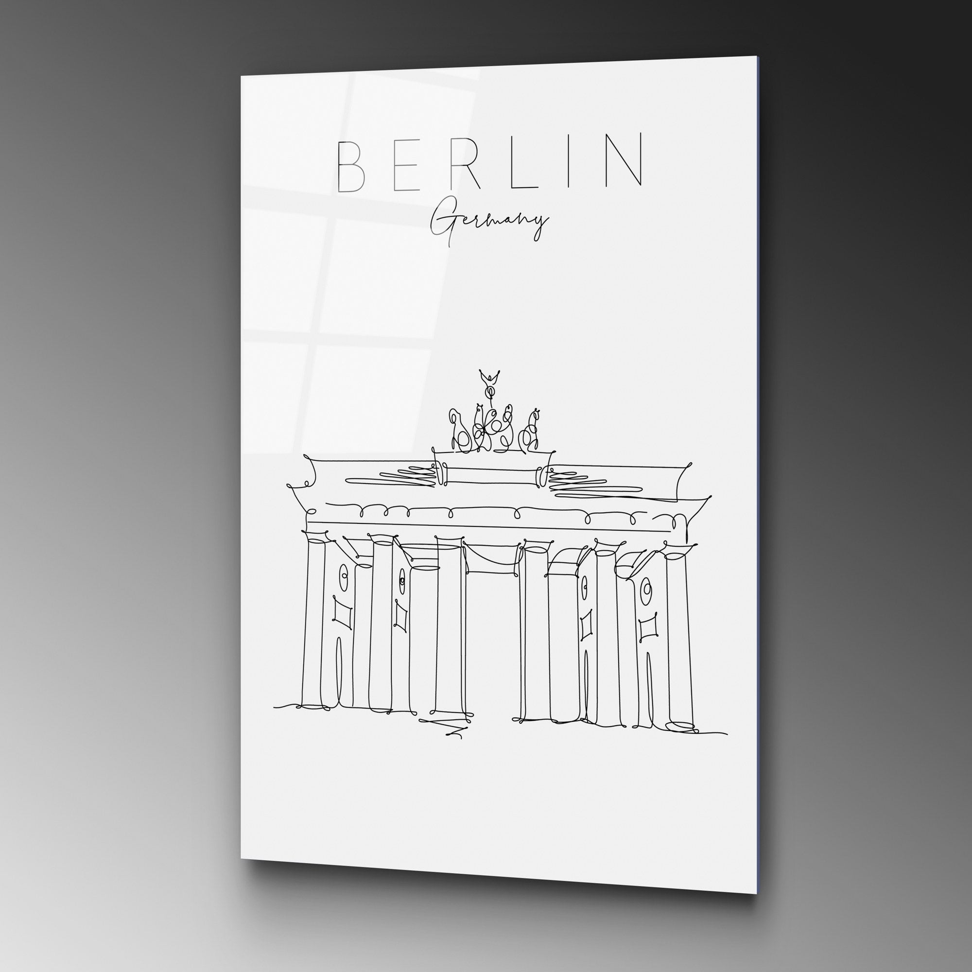 Quadro Decorativo em Vidro Temperado UV-254, Multicolor, 70 x 100 cm (4 mm)