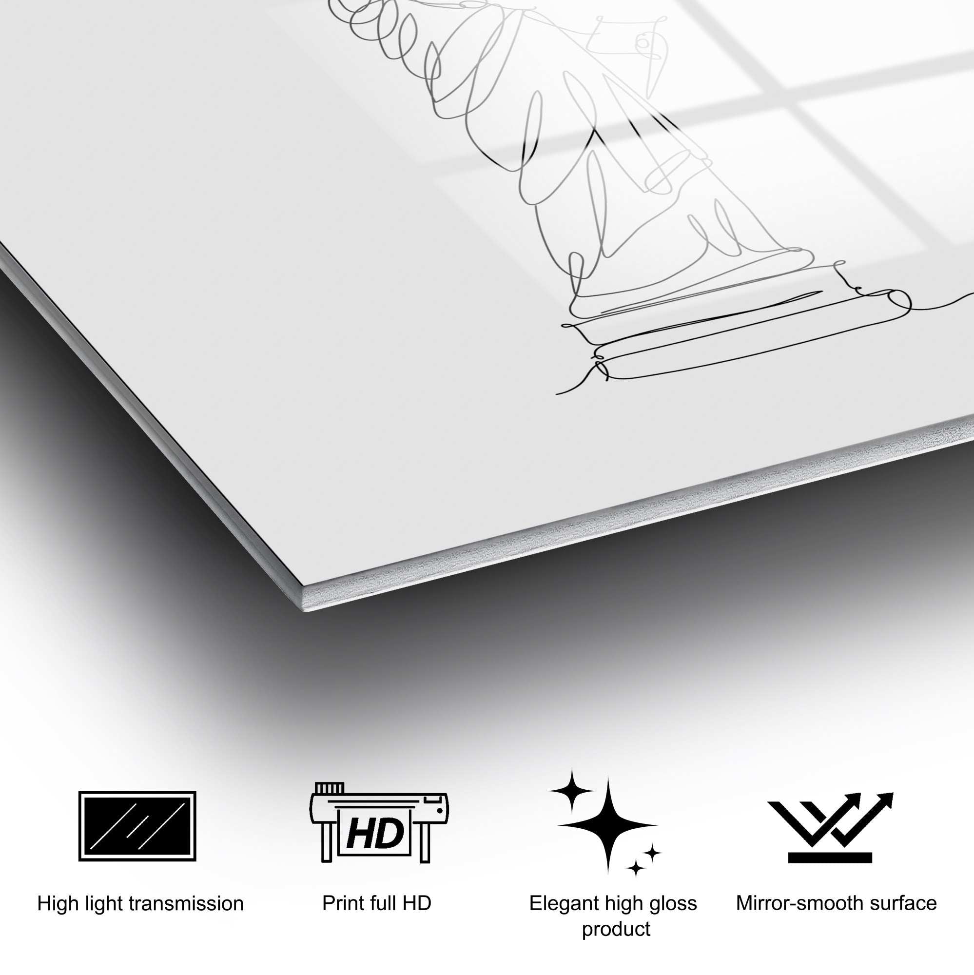 Quadro Decorativo em Vidro Temperado Multicolor UV-256, 70 x 100 cm (4 mm)