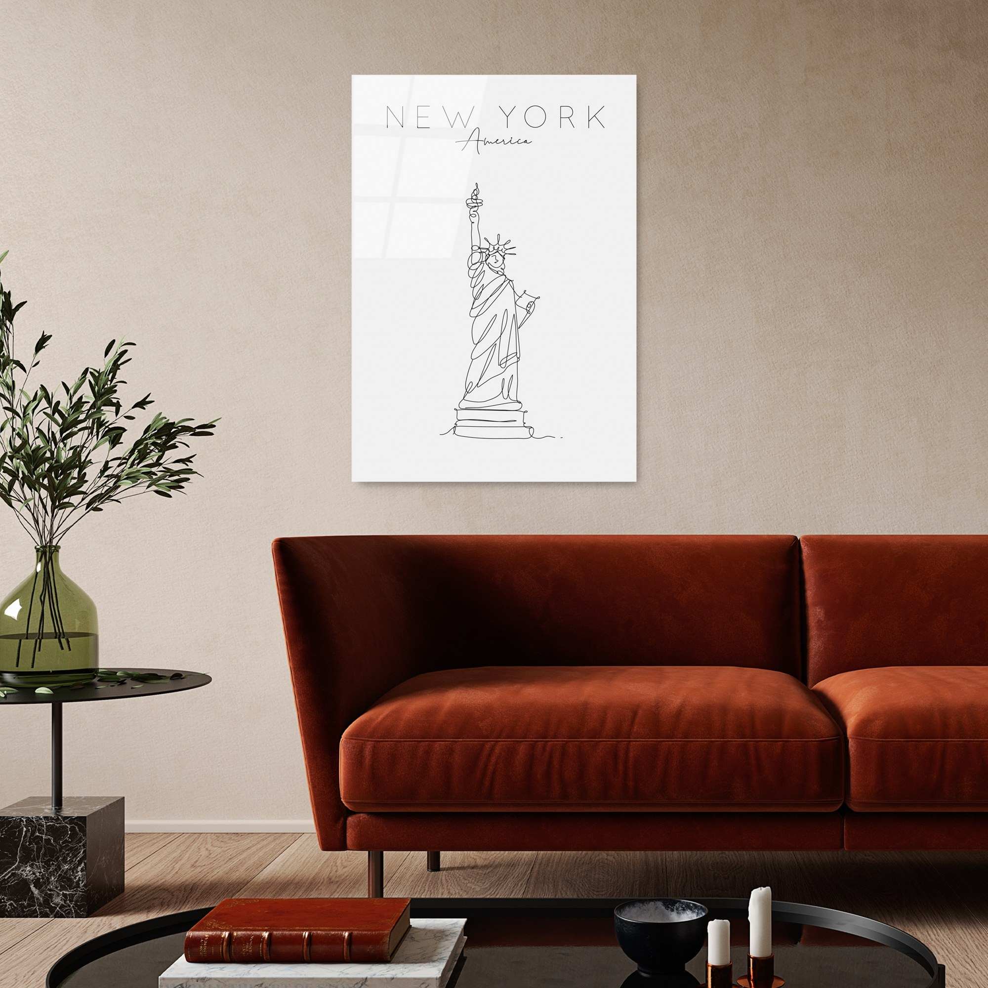 Quadro Decorativo em Vidro Temperado Multicolor UV-256, 70 x 100 cm (4 mm)