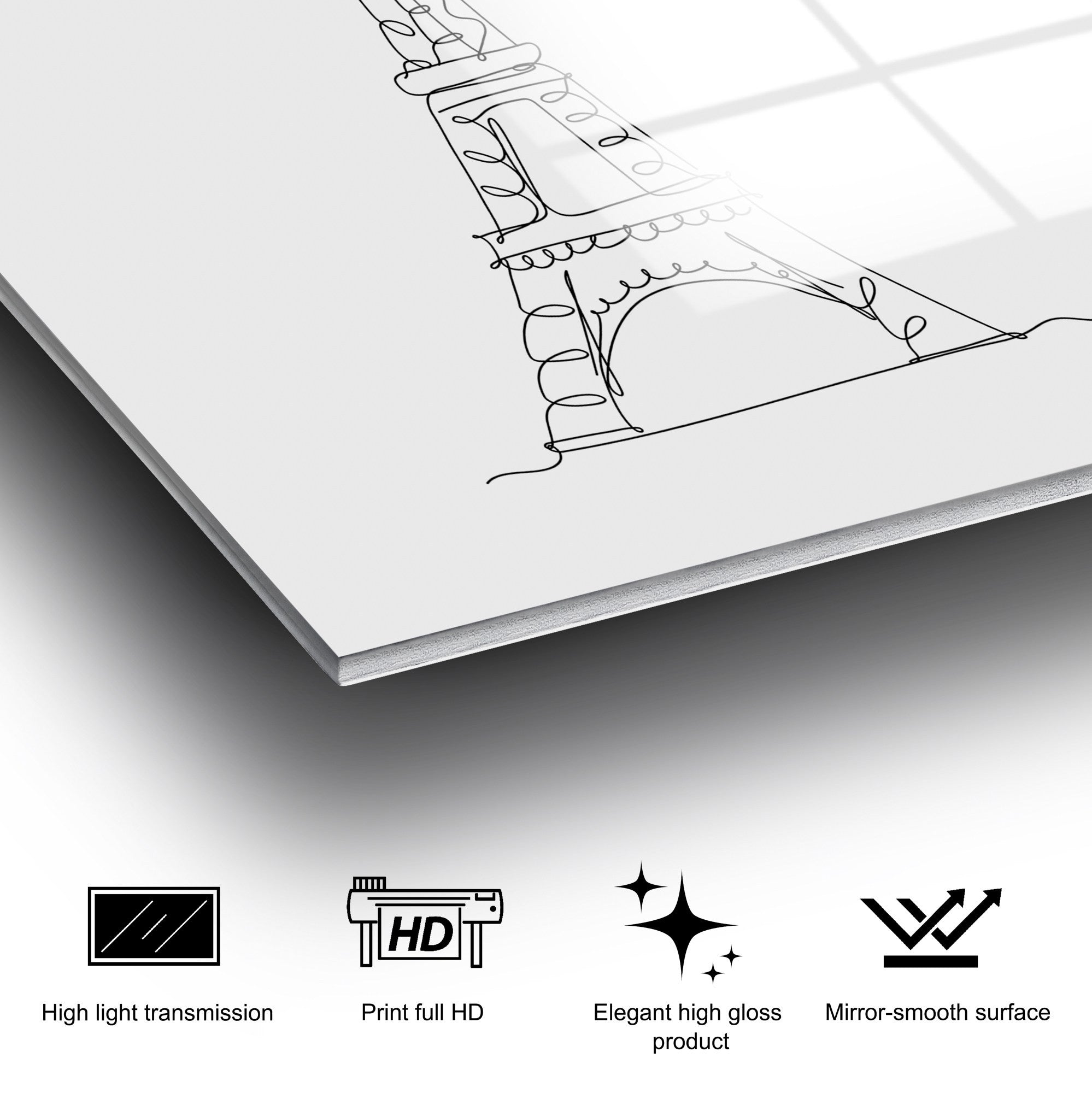 Quadro Decorativo 100% Vidro Temperado UV-257, Multicolor, 70 x 100 cm (4 mm)