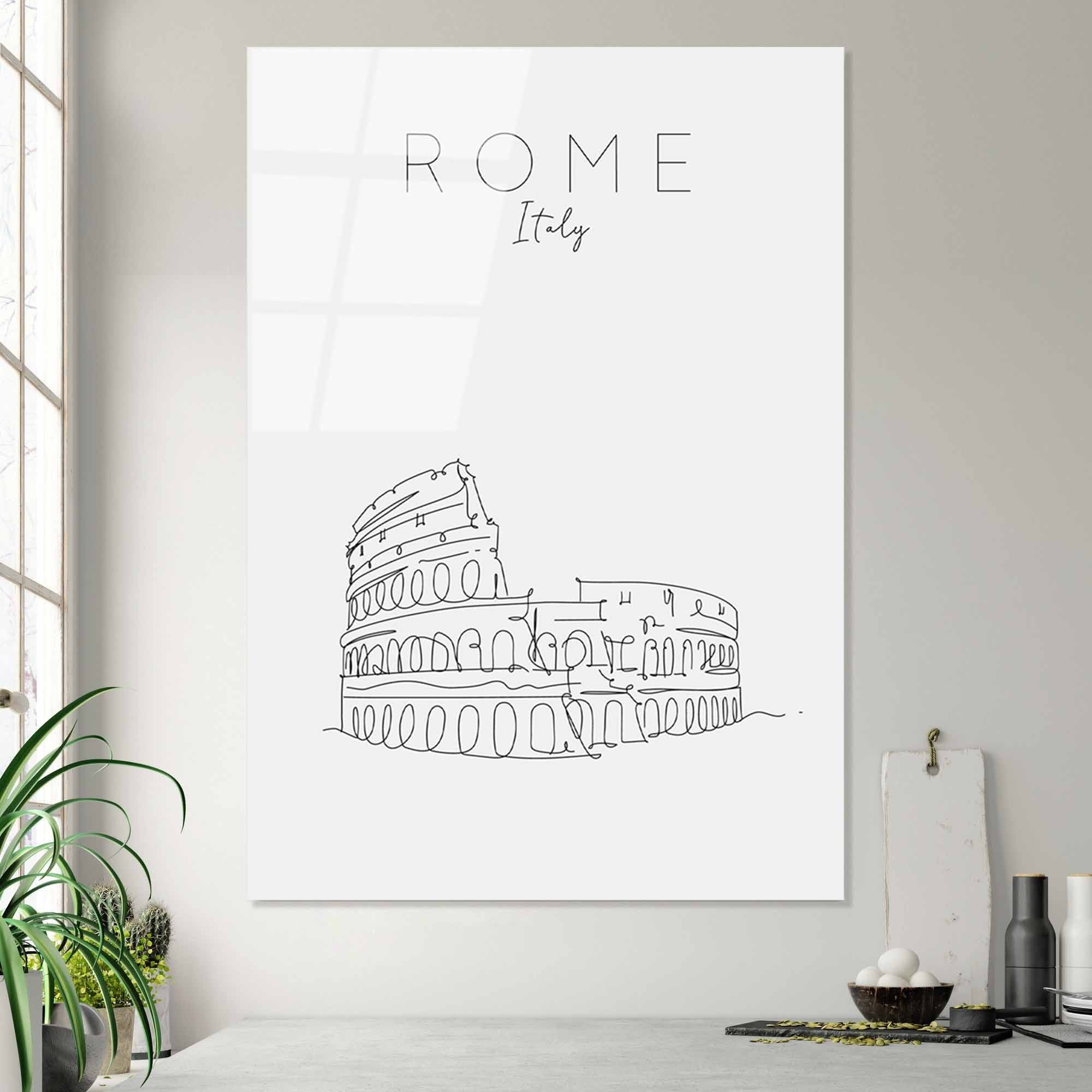 Quadro Decorativo em Vidro Temperado 70 x 100 cm (4 mm) - Multicolor - UV-258