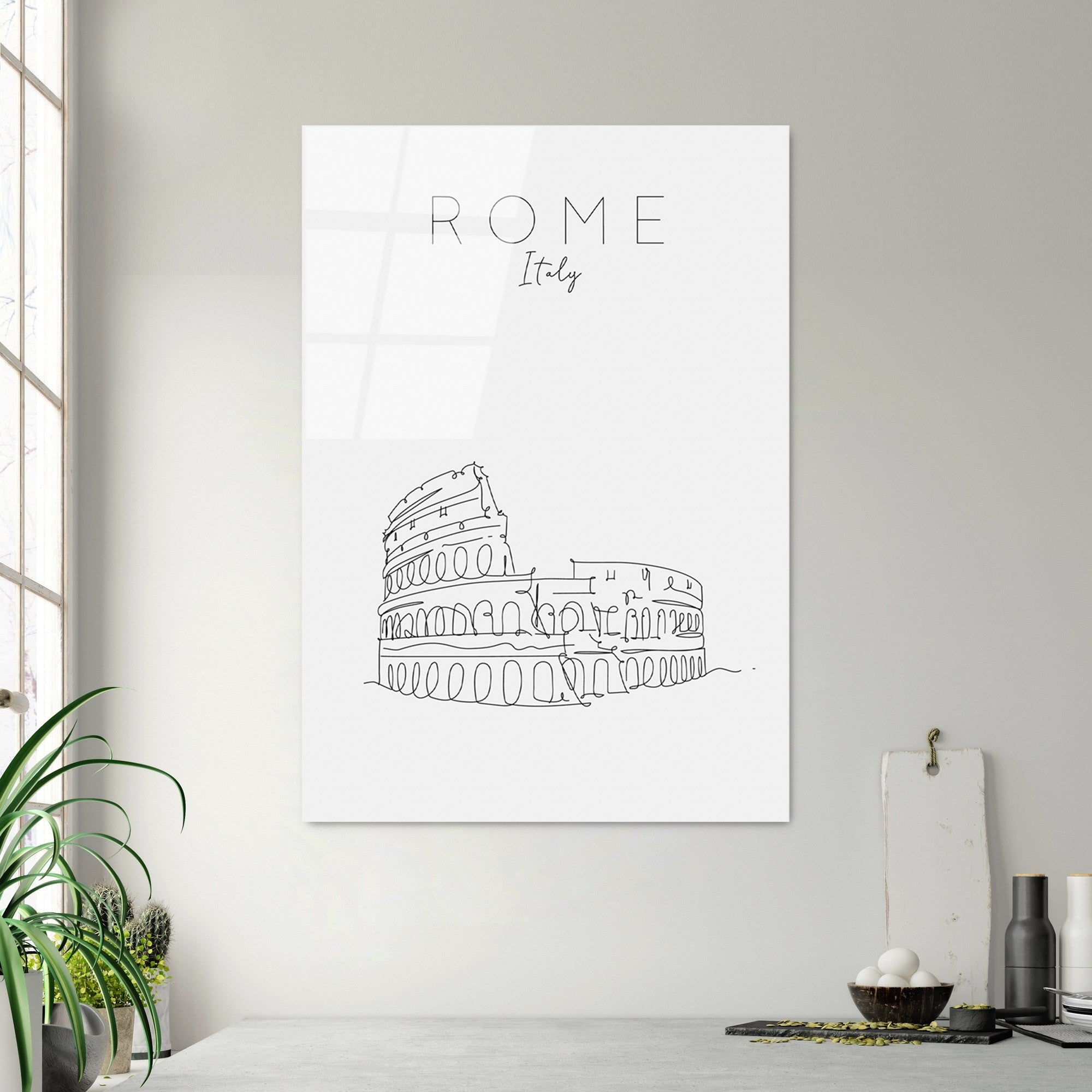 Quadro Decorativo em Vidro Temperado 70 x 100 cm (4 mm) - Multicolor - UV-258