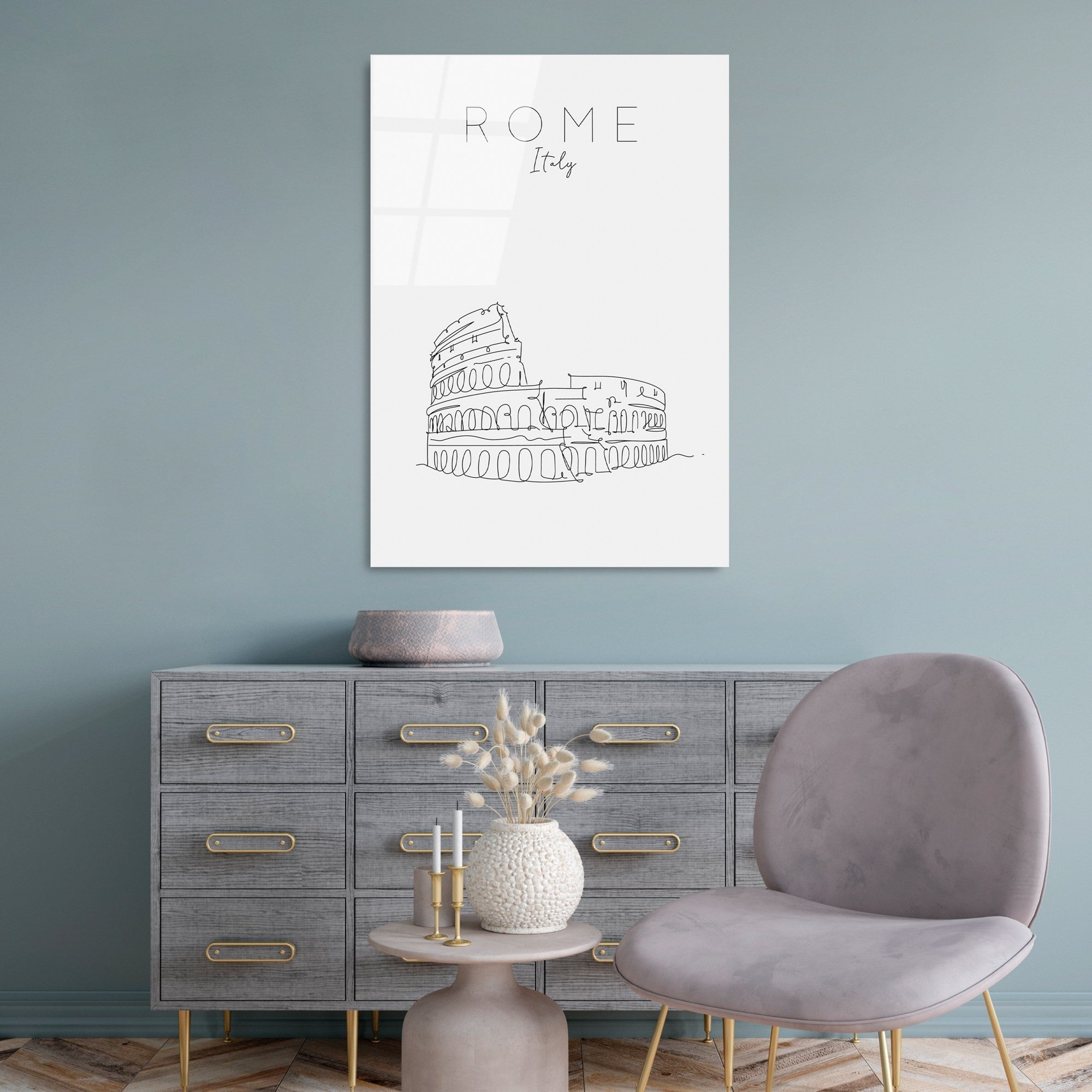 Quadro Decorativo em Vidro Temperado 70 x 100 cm (4 mm) - Multicolor - UV-258