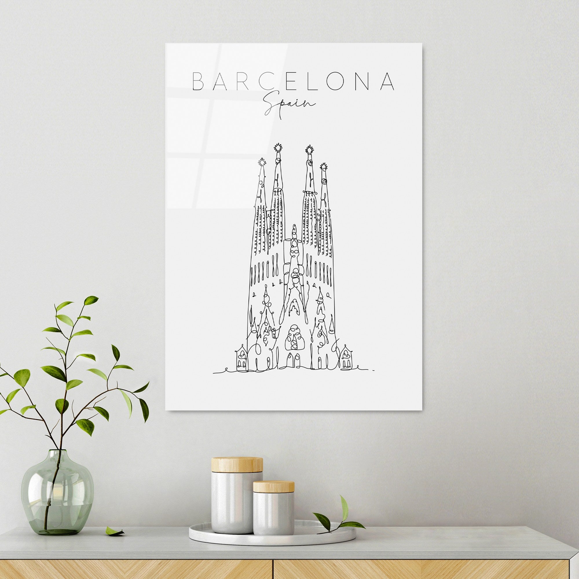 Quadro Decorativo em Vidro Temperado UV-259 (70 x 100 cm) – Multicolor, 4 mm