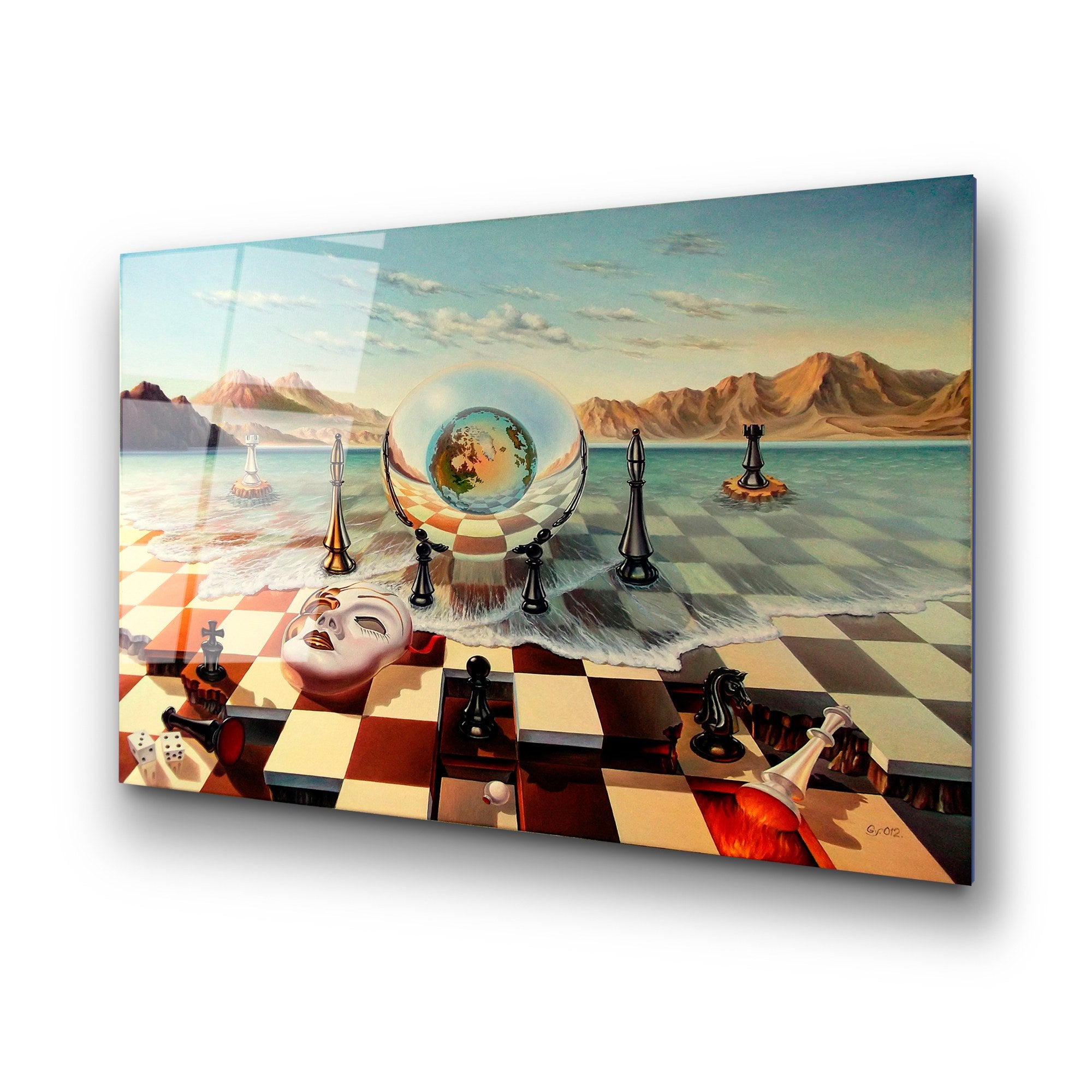 Quadro Decorativo em Vidro Temperado UV-260 - 70 x 100 cm, Multicolor, 4 mm