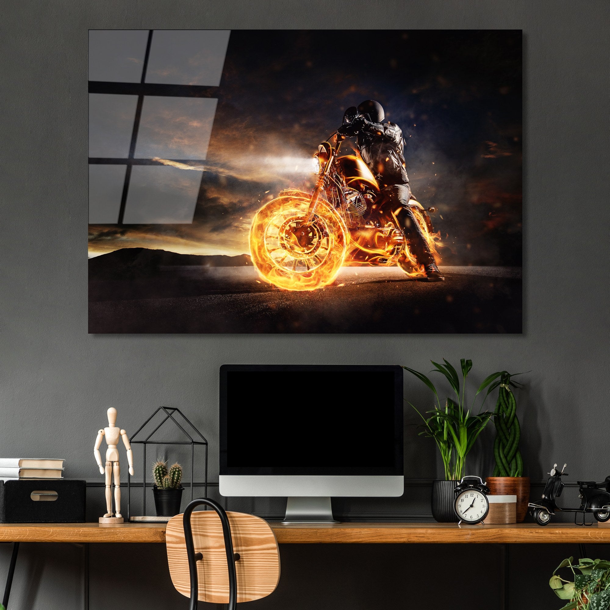 Quadro Decorativo em Vidro Temperado UV-261, Multicolor, 70 x 100 cm (4 mm)