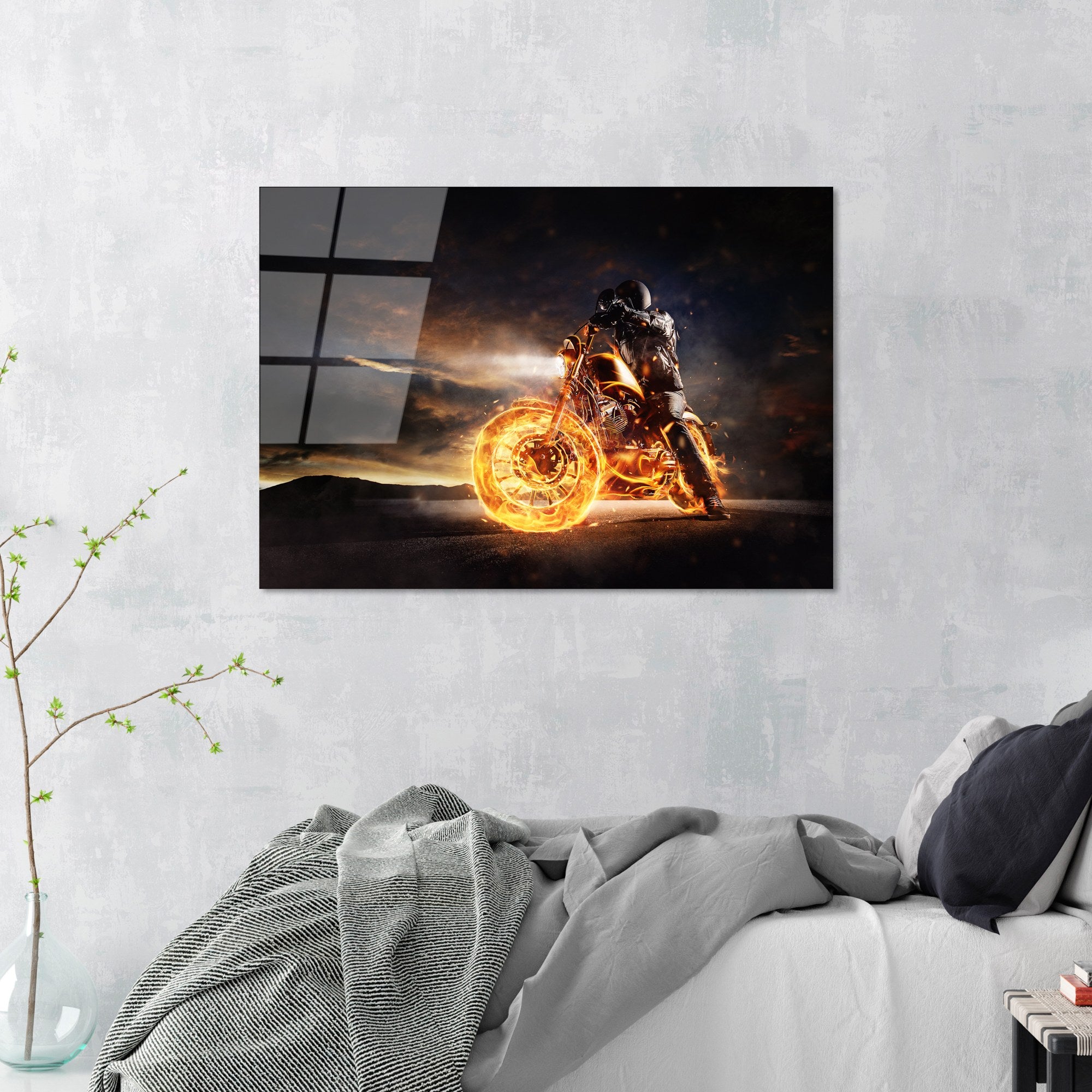 Quadro Decorativo em Vidro Temperado UV-261, Multicolor, 70 x 100 cm (4 mm)