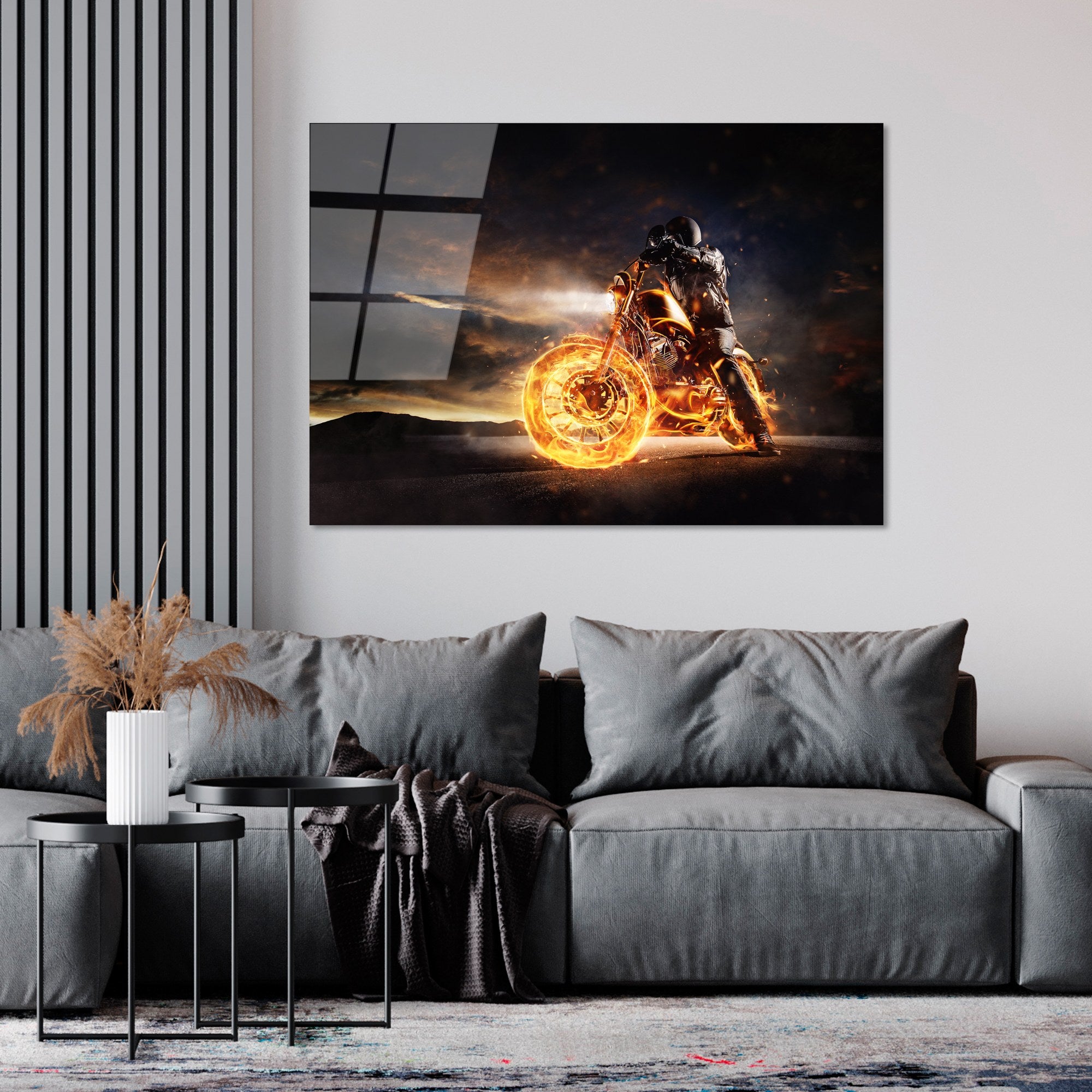 Quadro Decorativo em Vidro Temperado UV-261, Multicolor, 70 x 100 cm (4 mm)