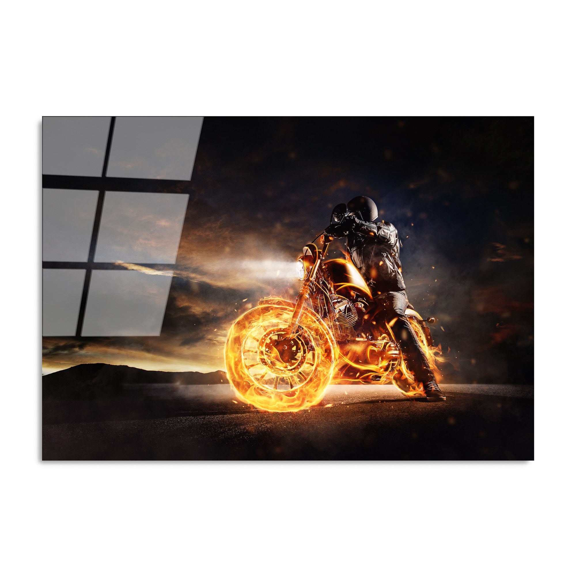 Quadro Decorativo em Vidro Temperado UV-261, Multicolor, 70 x 100 cm (4 mm)