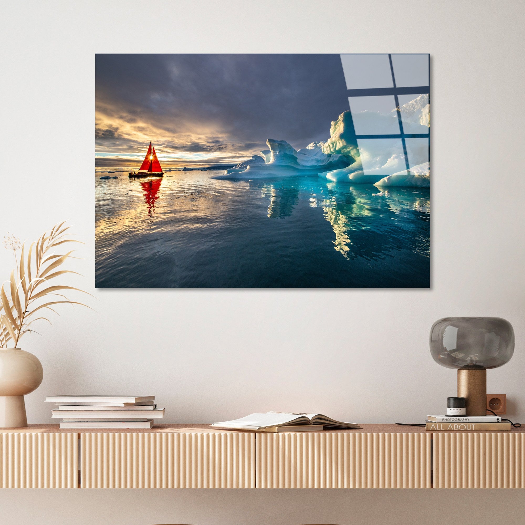 Quadro Decorativo em Vidro Temperado (4 mm) 70 x 100 cm Multicolor - UV-262