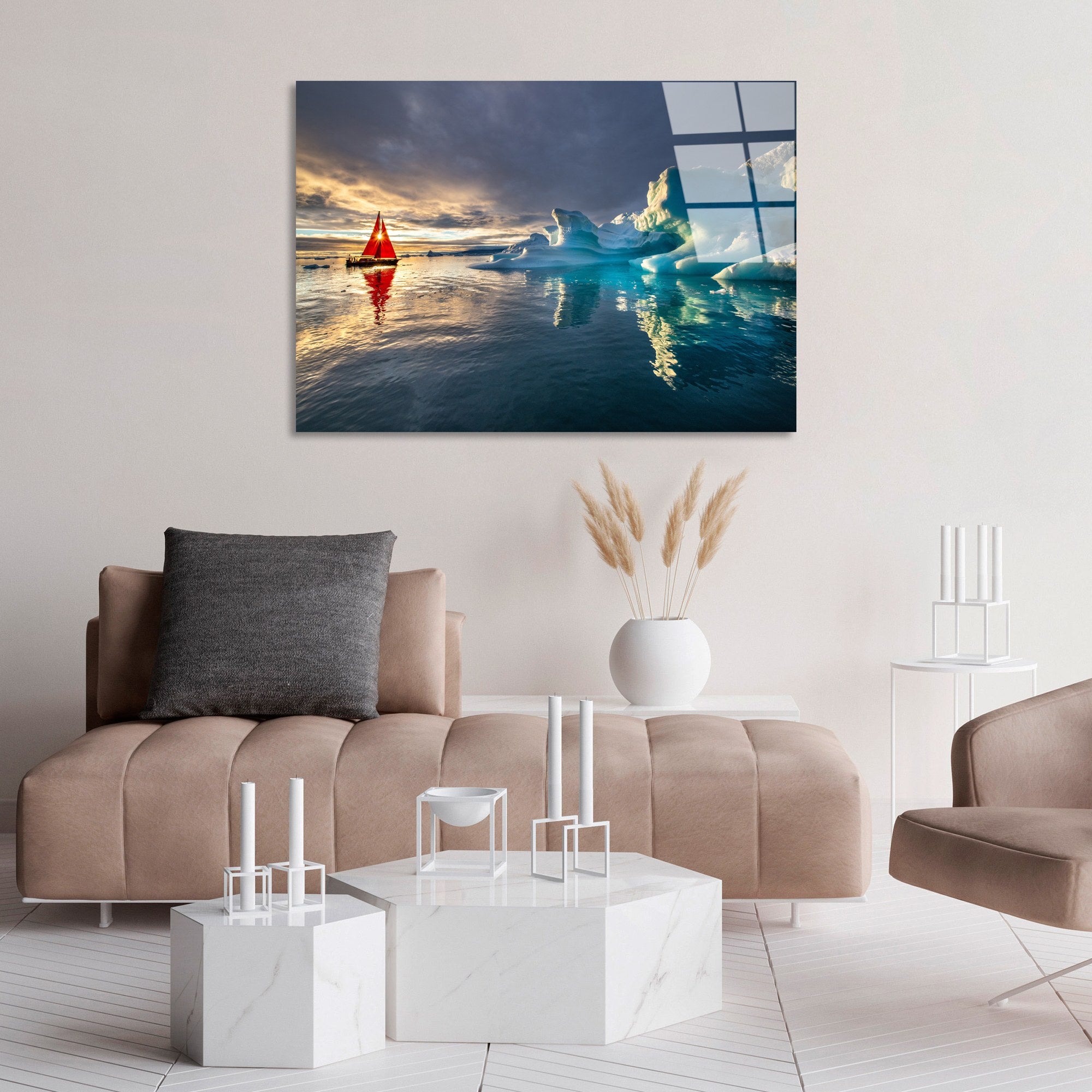 Quadro Decorativo em Vidro Temperado (4 mm) 70 x 100 cm Multicolor - UV-262