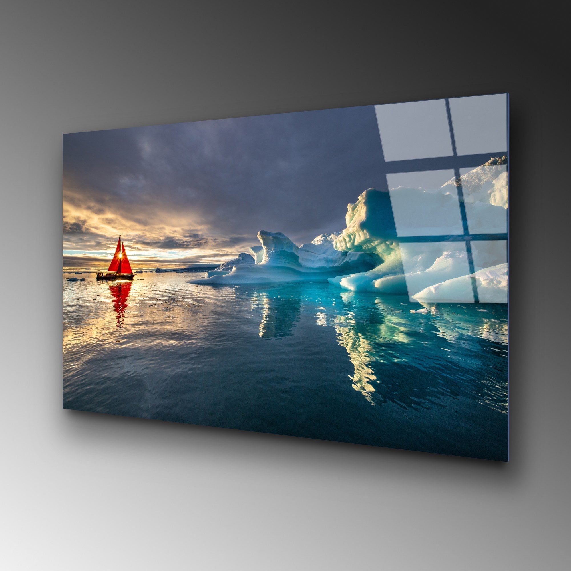 Quadro Decorativo em Vidro Temperado (4 mm) 70 x 100 cm Multicolor - UV-262