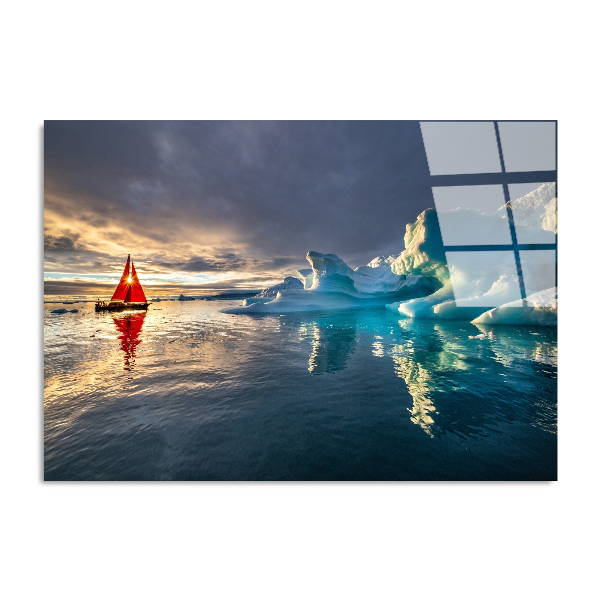 Quadro Decorativo em Vidro Temperado (4 mm) 70 x 100 cm Multicolor - UV-262