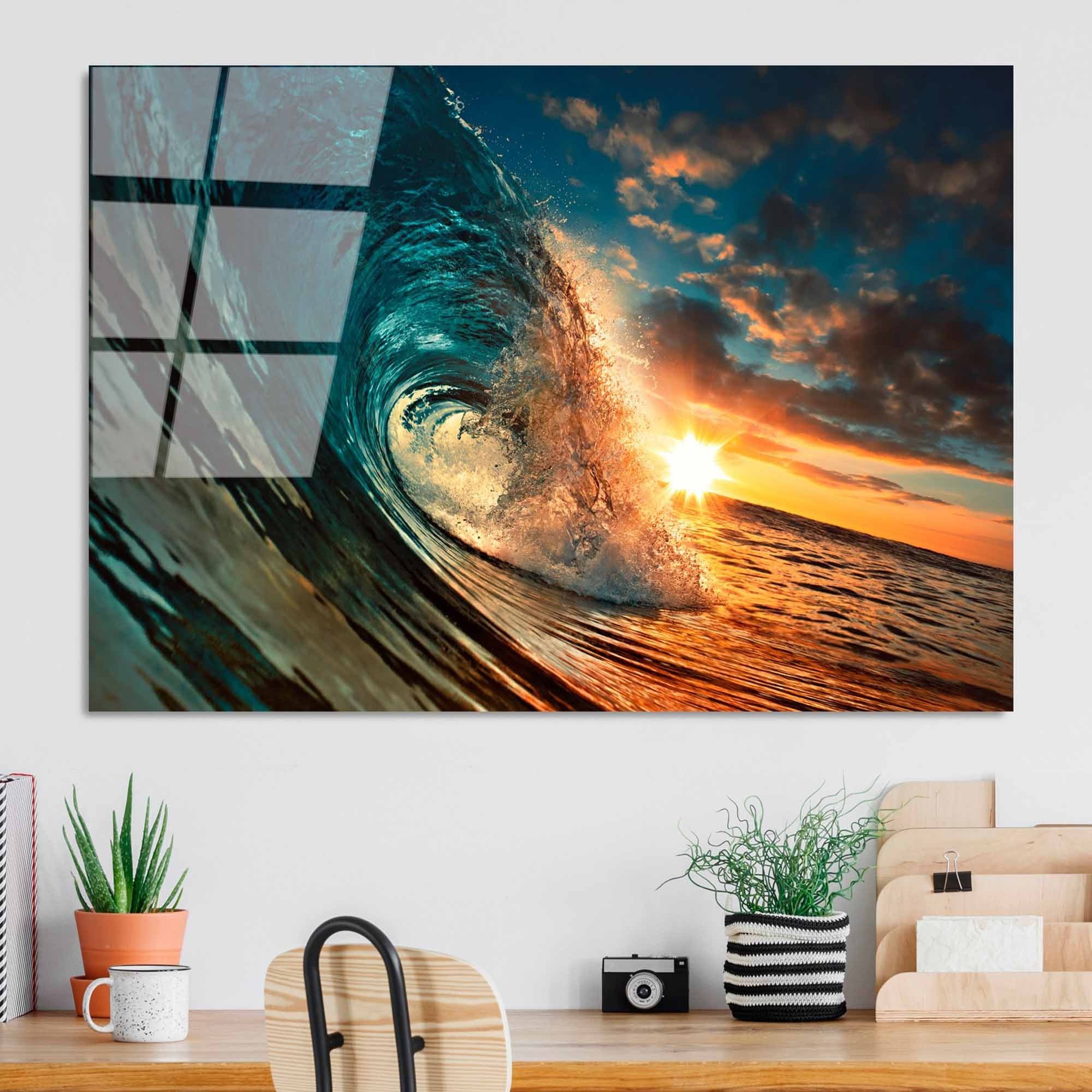 Quadro Decorativo em Vidro Temperado UV-263, Multicolor, 70 x 100 cm, 4 mm