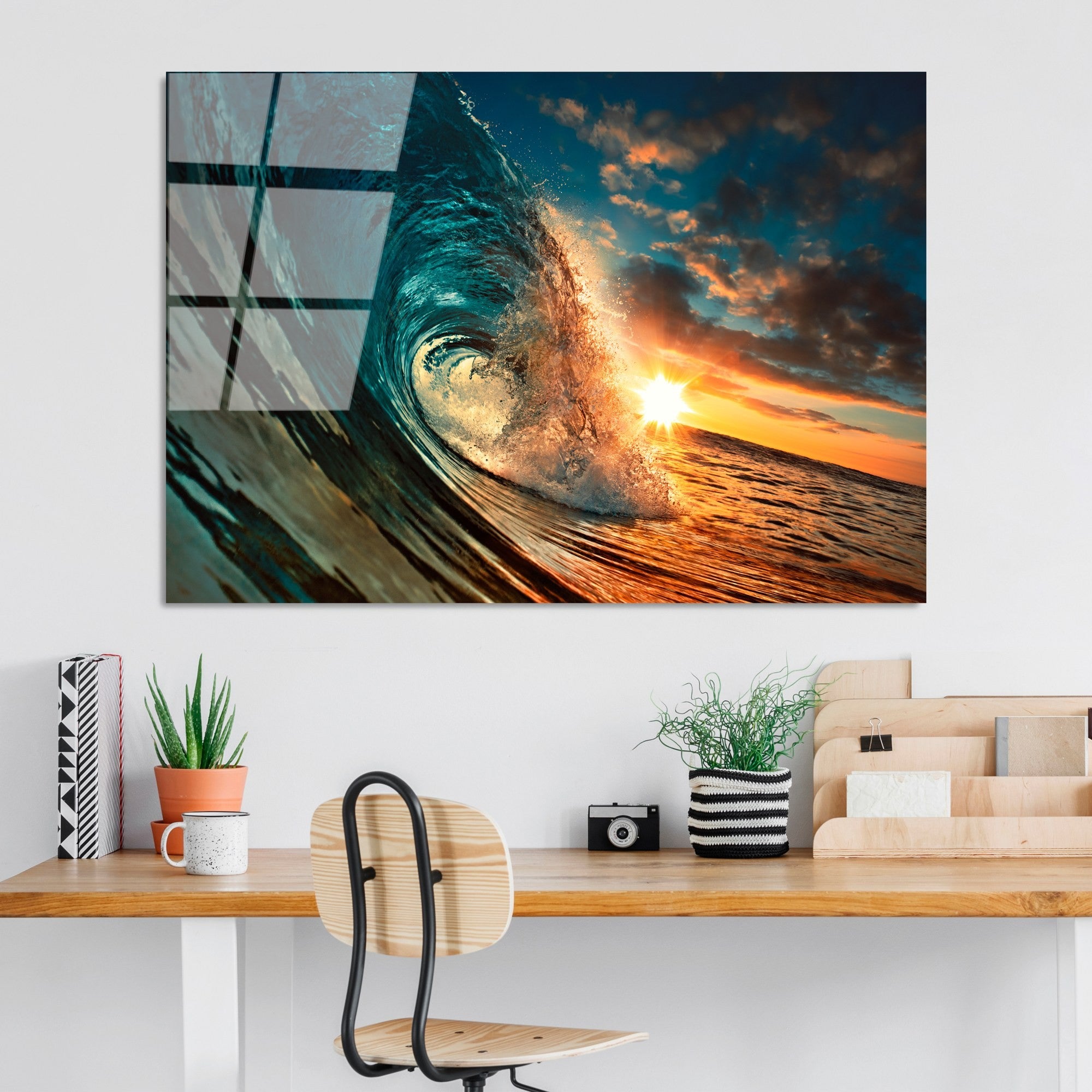 Quadro Decorativo em Vidro Temperado UV-263, Multicolor, 70 x 100 cm, 4 mm