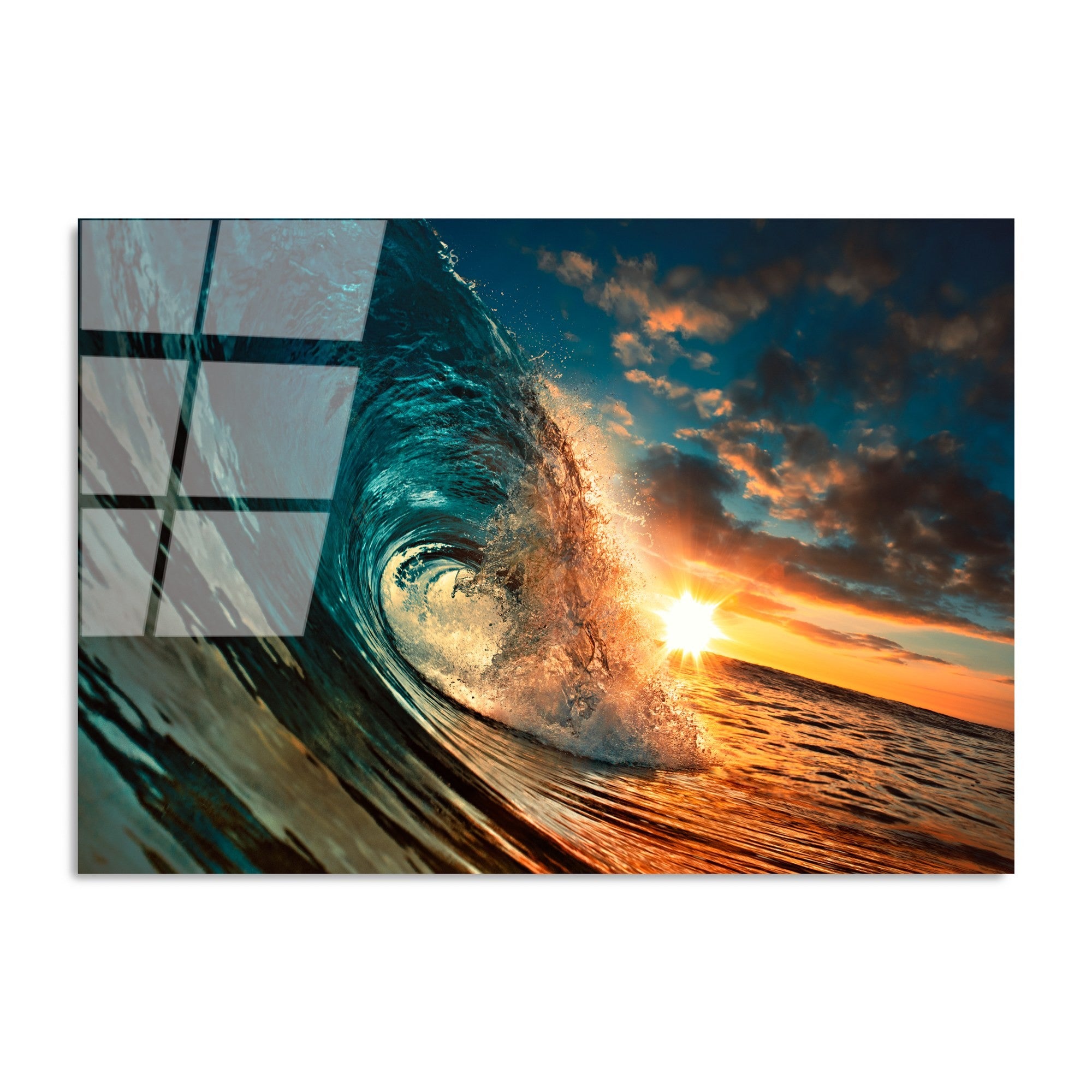 Quadro Decorativo em Vidro Temperado UV-263, Multicolor, 70 x 100 cm, 4 mm