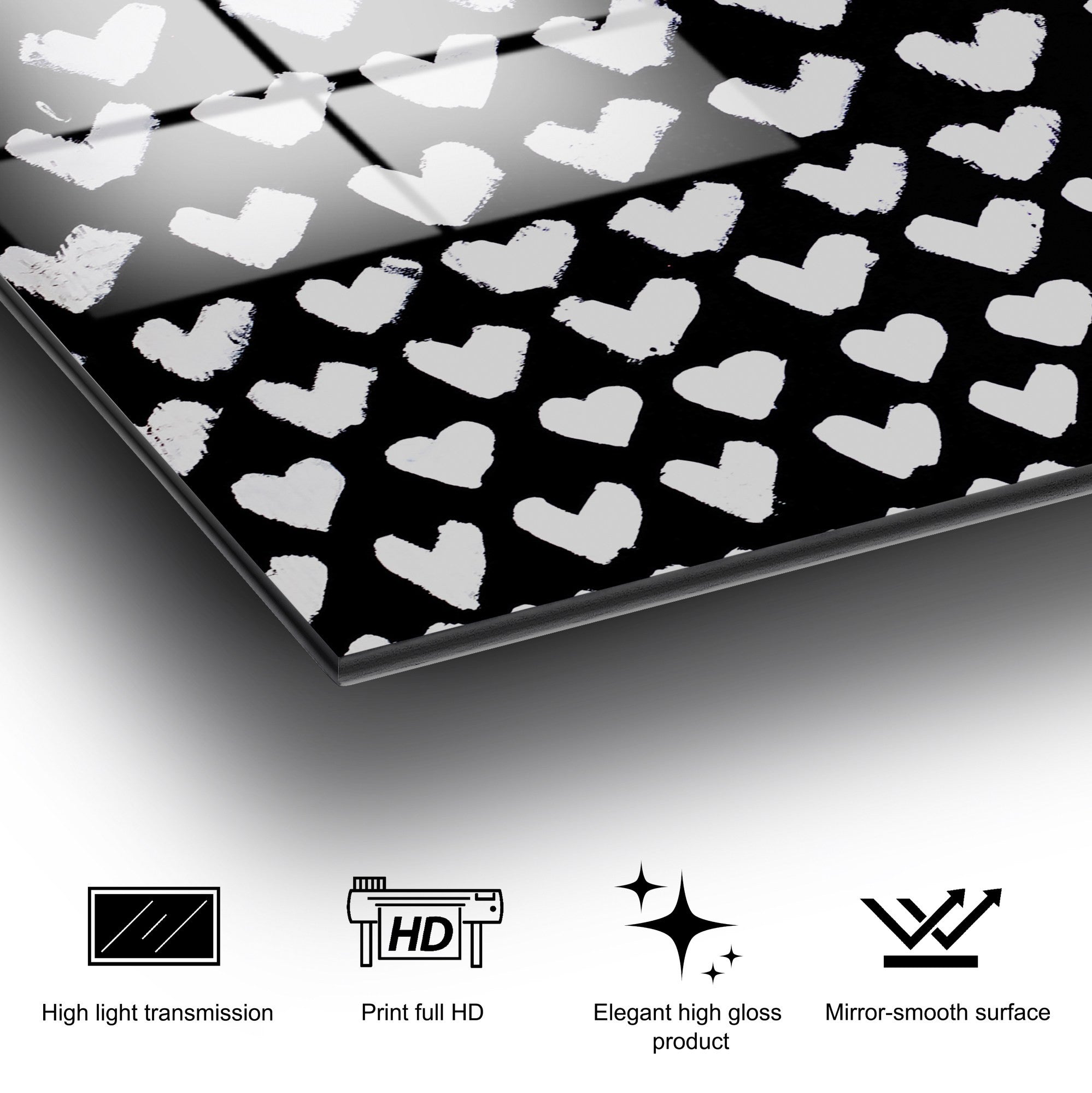 Quadro Decorativo em Vidro Temperado Multicolor UV-479, 45 x 65 cm (4 mm)