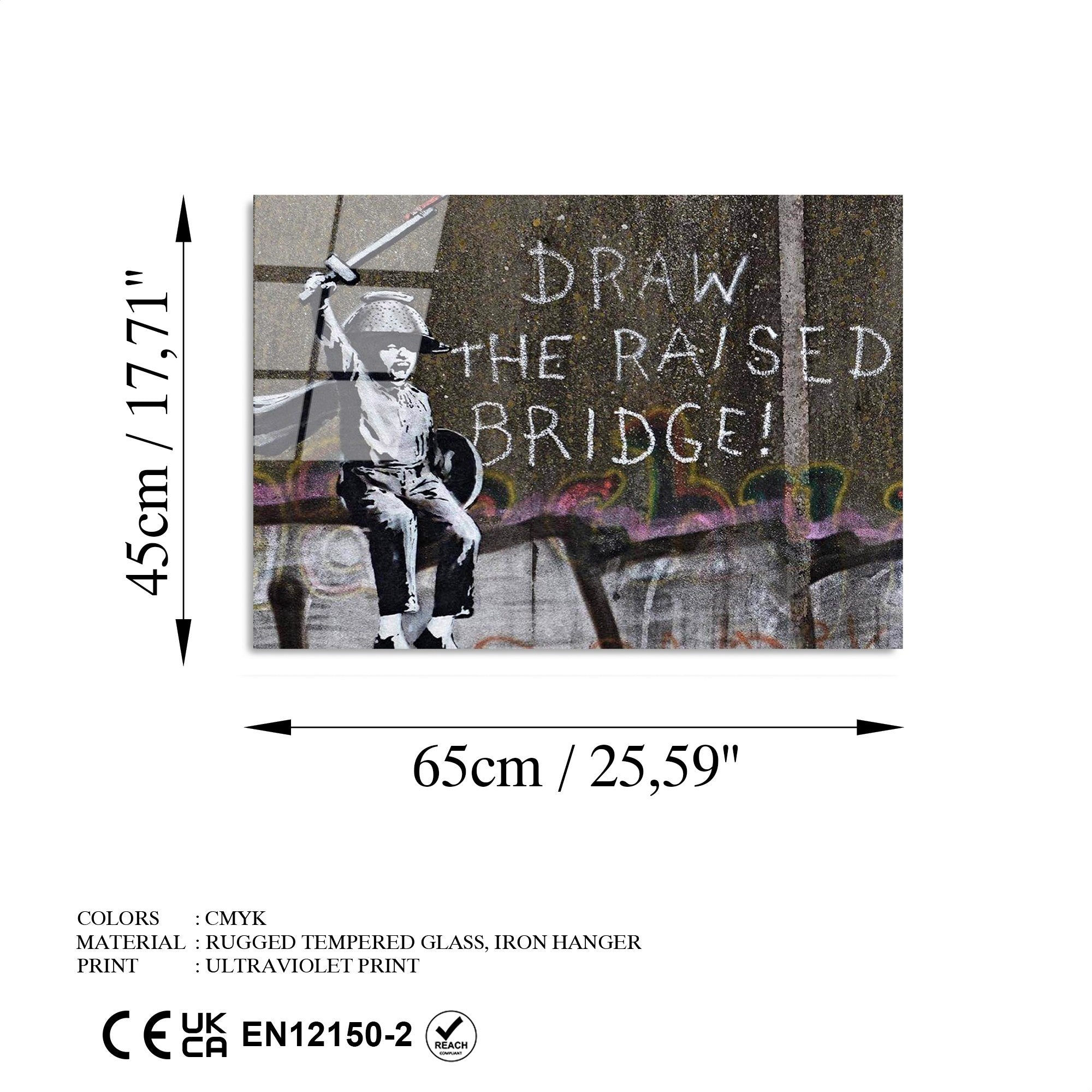 Quadro Decorativo em Vidro Temperado 45 x 65 cm (4 mm), Multicolor – UV-484 | Ref. 123BZM1333