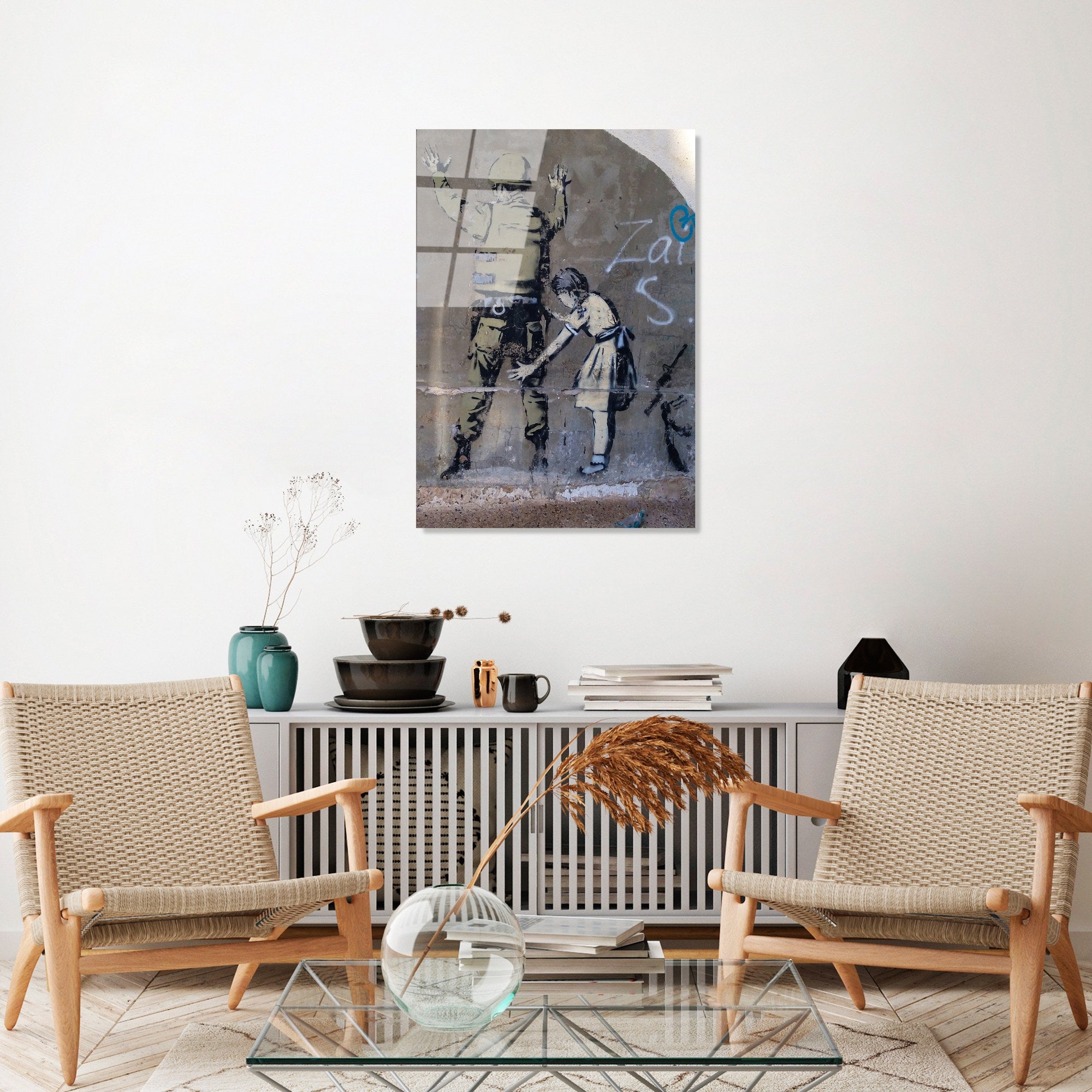 Quadro Decorativo em Vidro Temperado 45 x 65 cm Multicolor (4 mm) – UV-487 | Ref. 123BZM1336